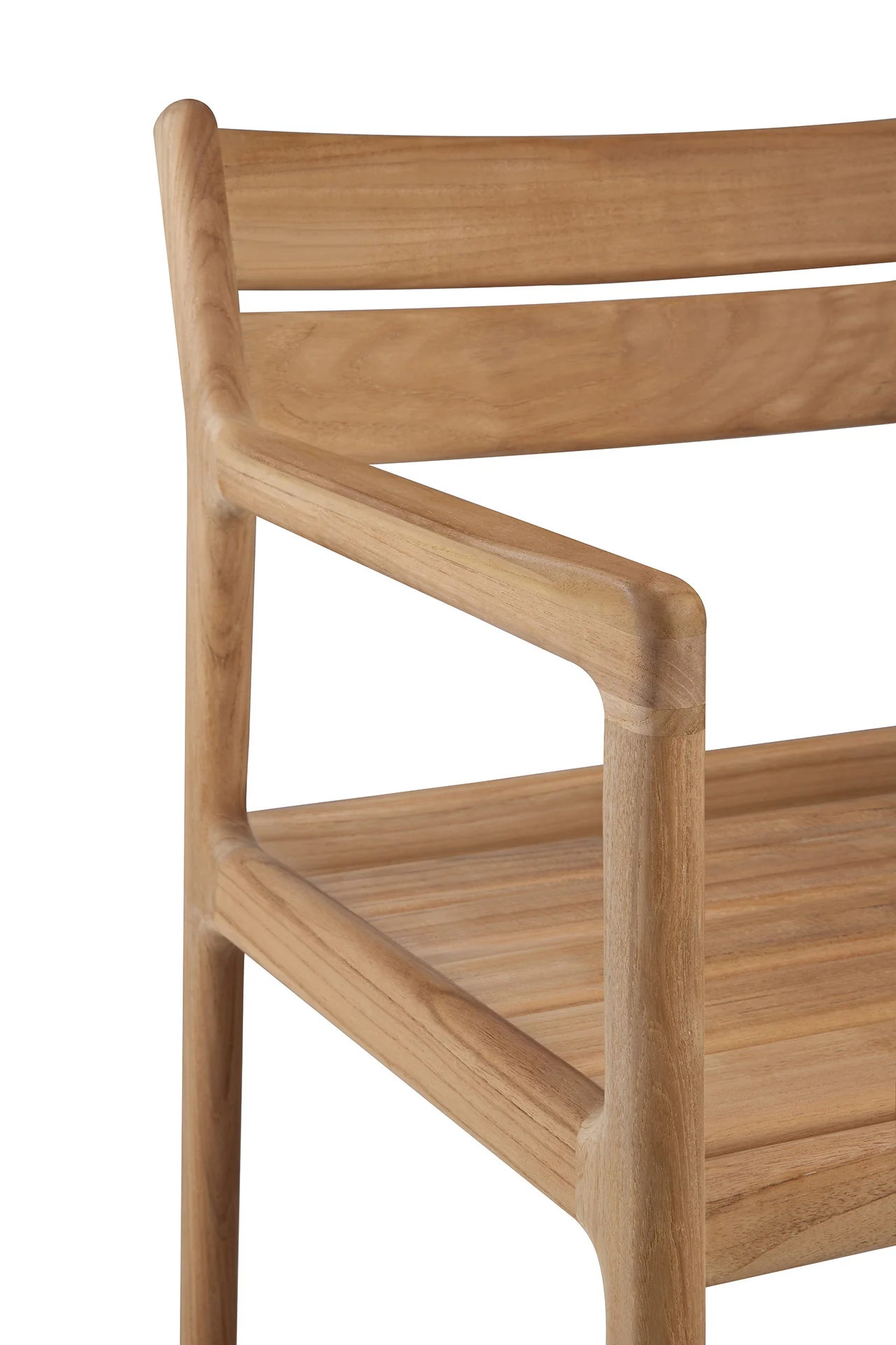 Ethnicraft Teak Jack Outdoor Dining Chair with Armrest - Image 5