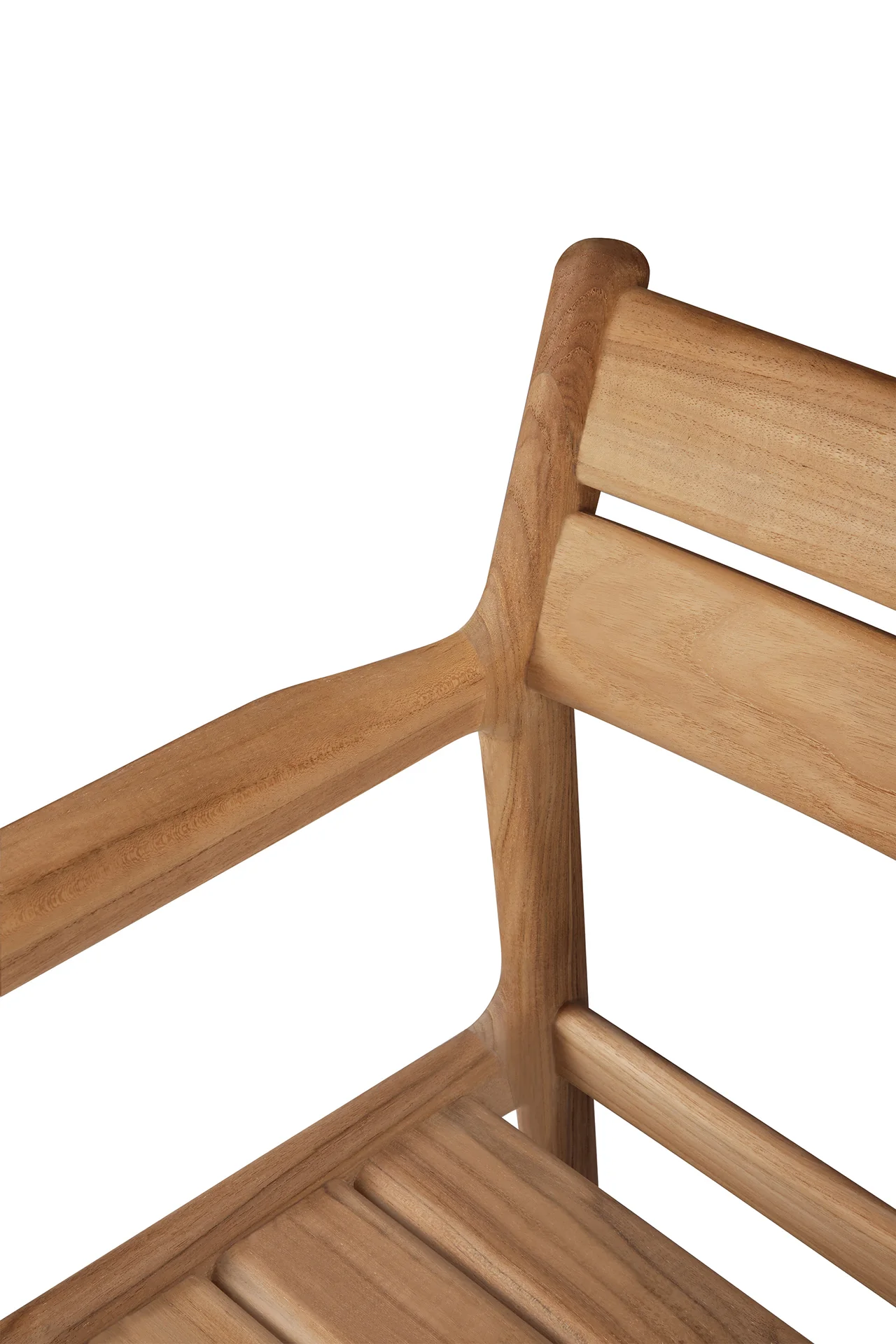 Ethnicraft Teak Jack Outdoor Dining Chair with Armrest - Image 6