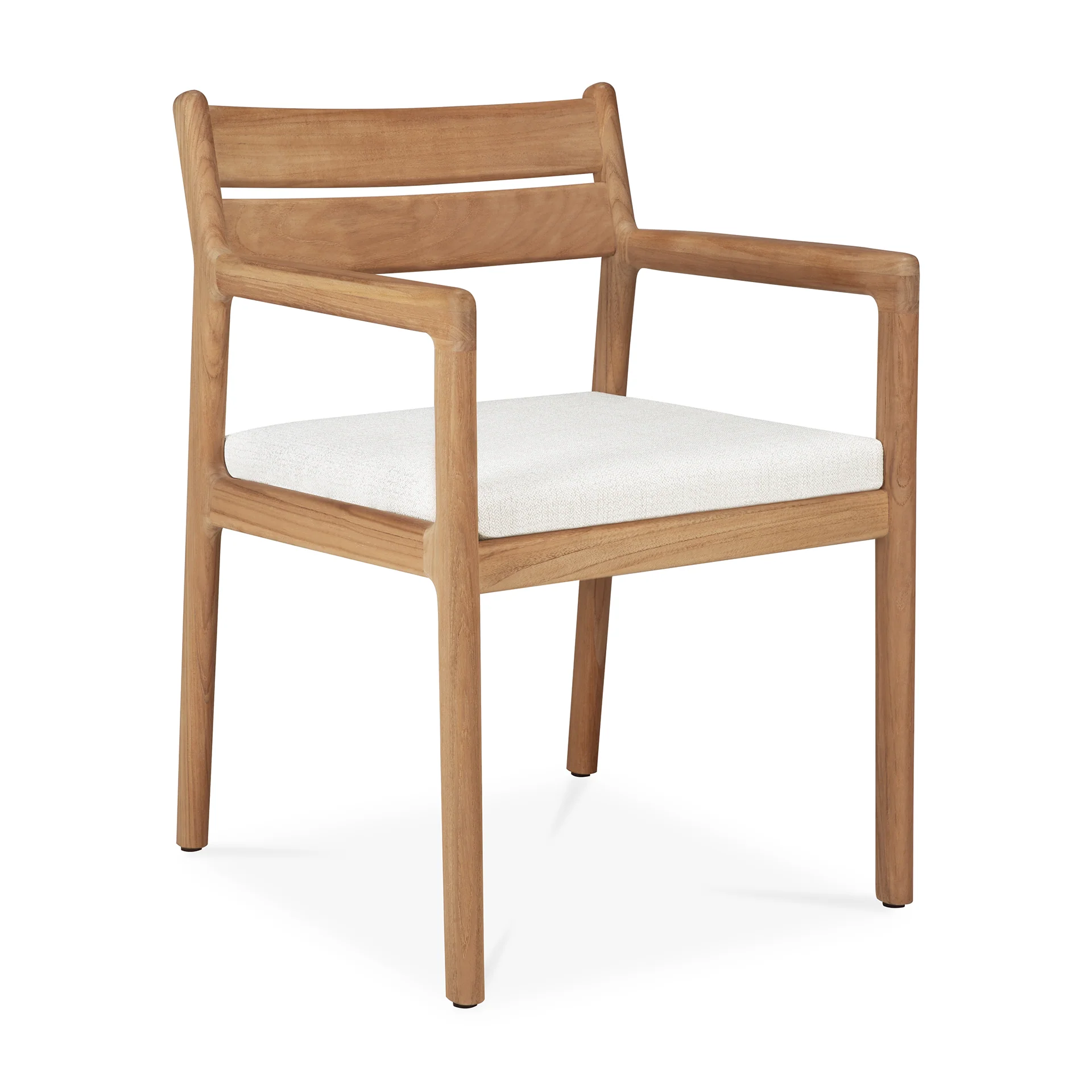 Ethnicraft Teak Jack Outdoor Dining Chair with Armrest - Fabric