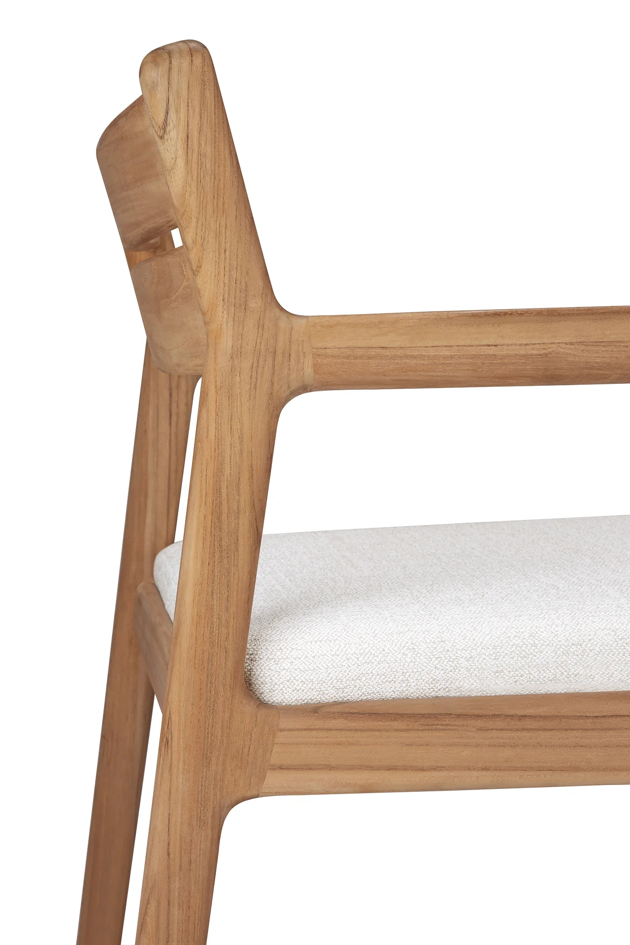 Ethnicraft Teak Jack Outdoor Dining Chair with Armrest - Fabric - Image 11
