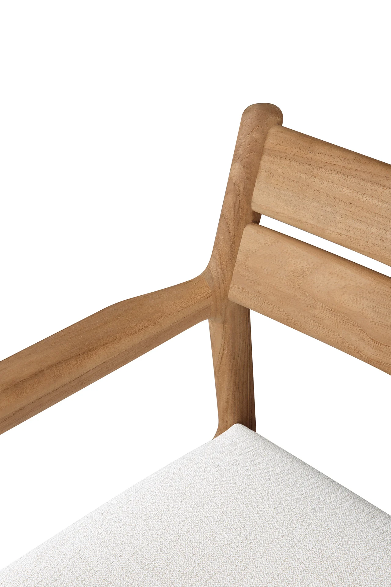 Ethnicraft Teak Jack Outdoor Dining Chair with Armrest - Fabric - Image 12