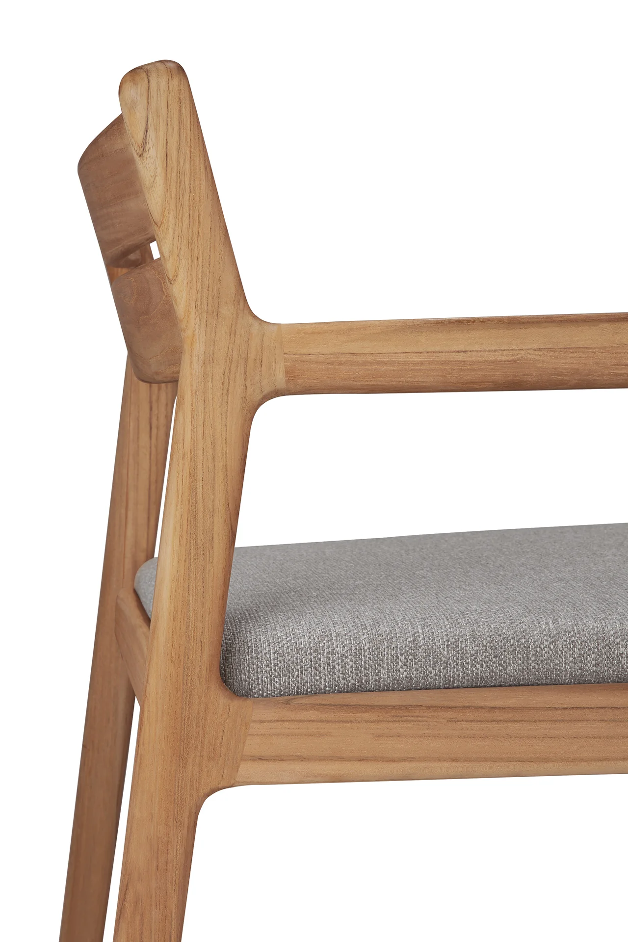 Ethnicraft Teak Jack Outdoor Dining Chair with Armrest - Fabric - Image 13