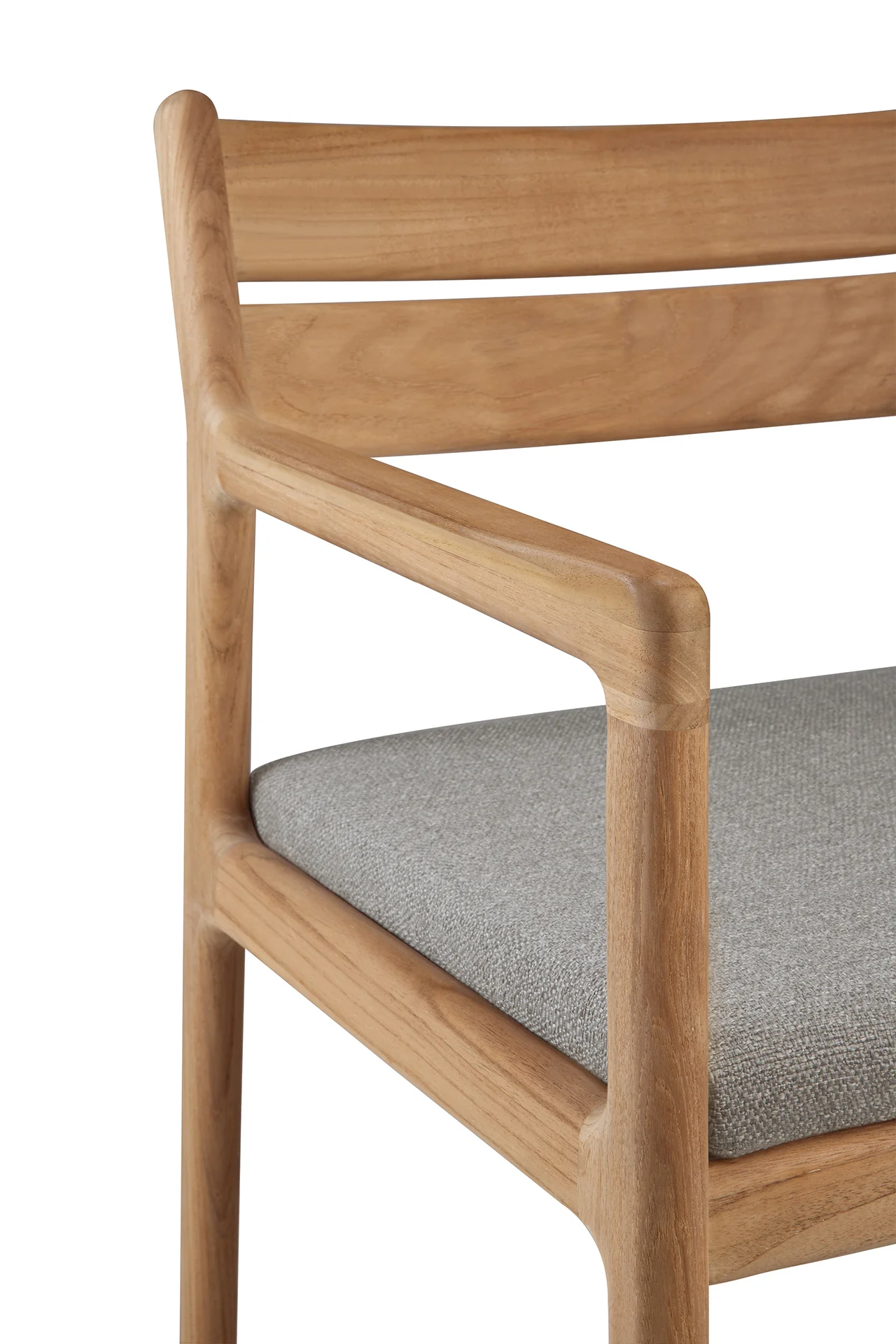Ethnicraft Teak Jack Outdoor Dining Chair with Armrest - Fabric - Image 14