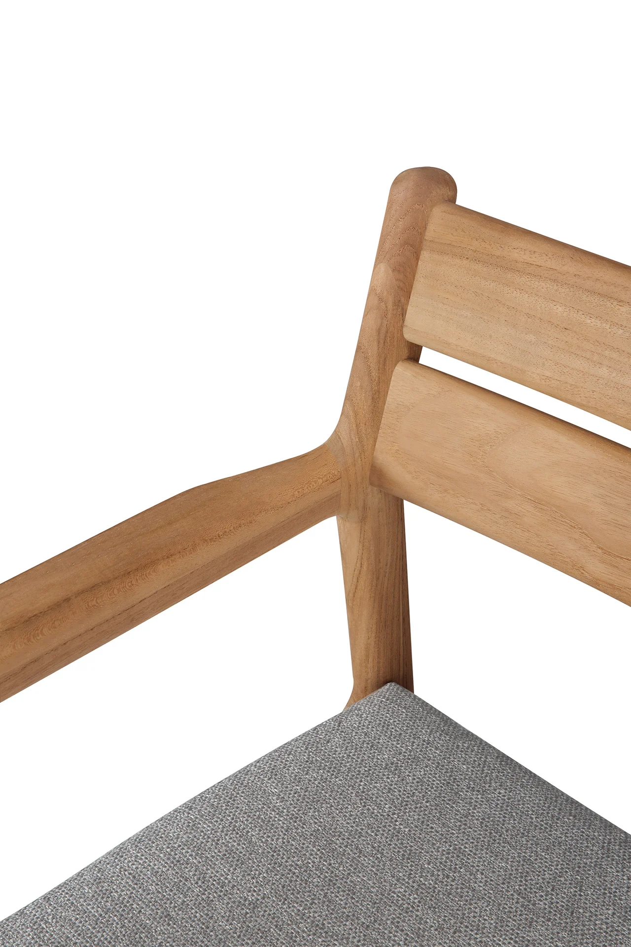 Ethnicraft Teak Jack Outdoor Dining Chair with Armrest - Fabric - Image 15