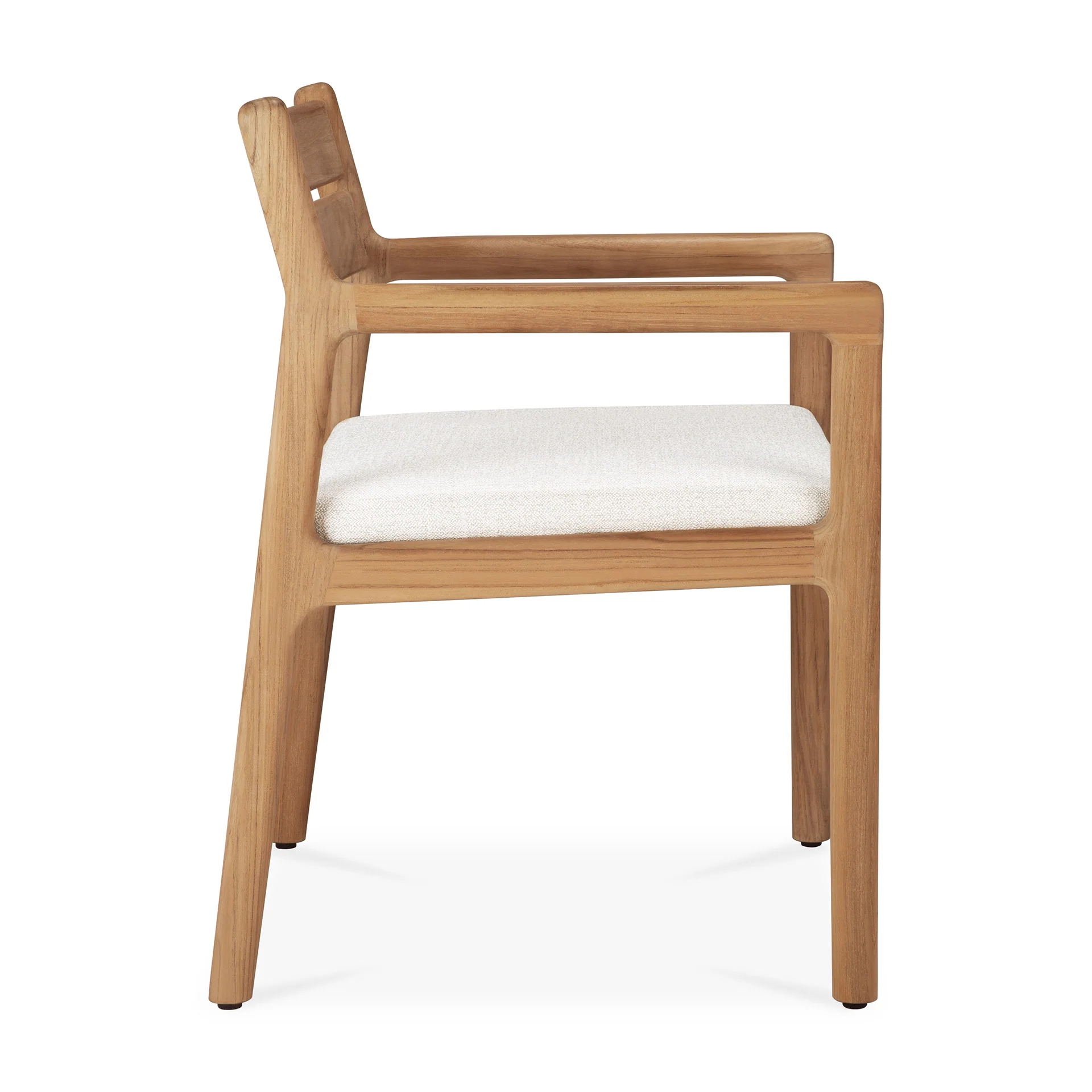 Ethnicraft Teak Jack Outdoor Dining Chair with Armrest - Fabric - Image 3
