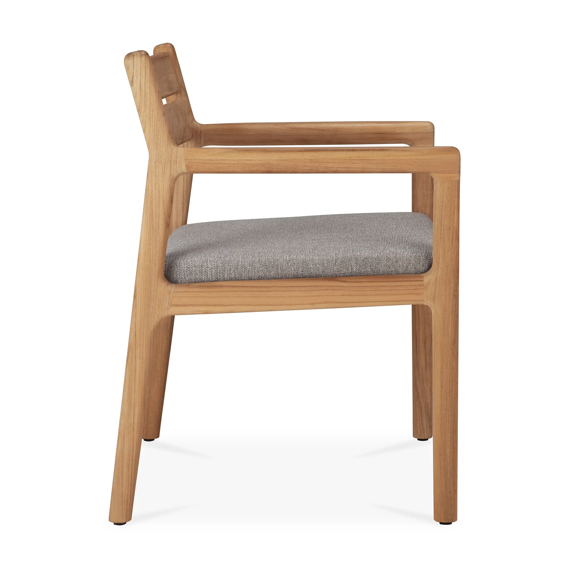 Ethnicraft Teak Jack Outdoor Dining Chair with Armrest - Fabric - Image 6
