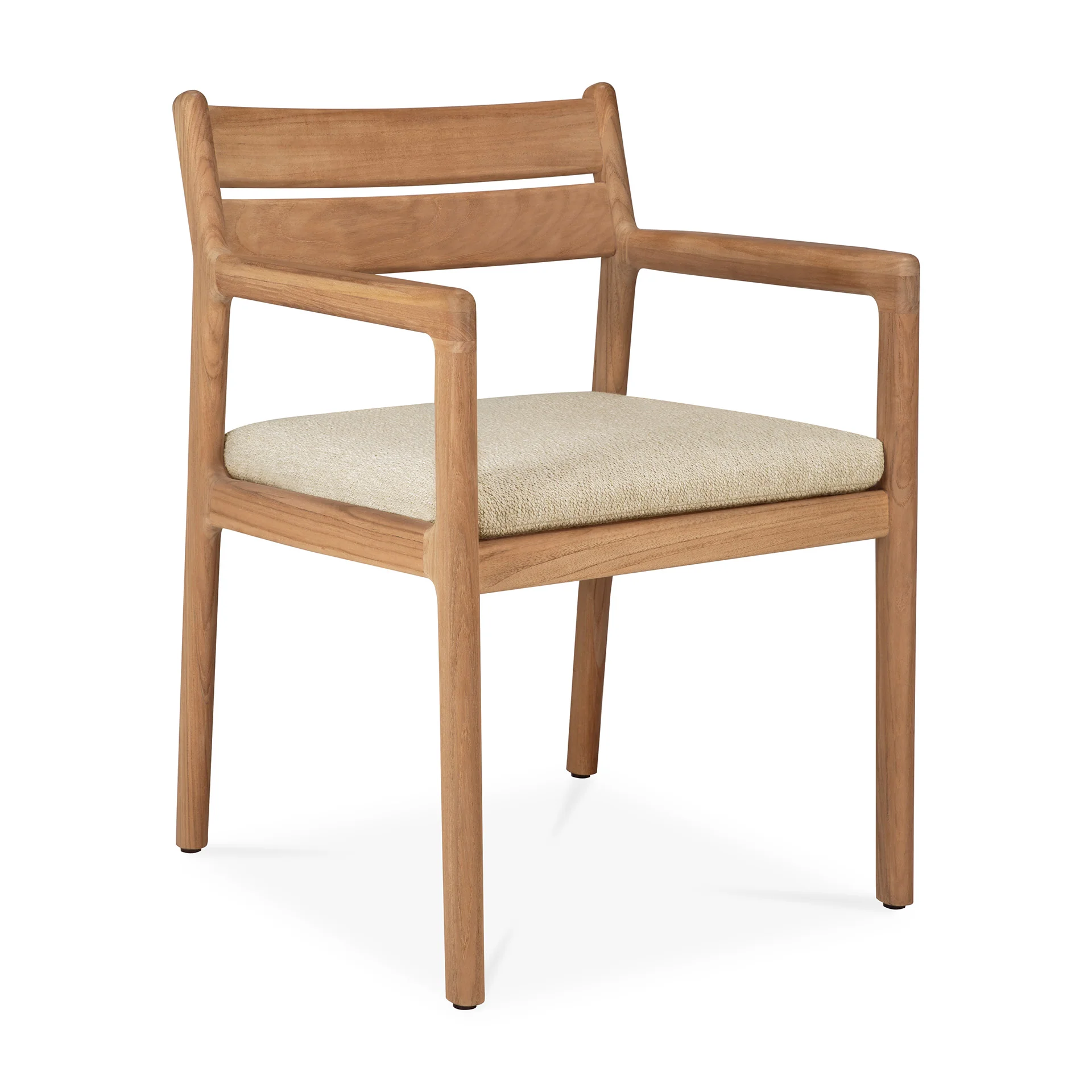 Ethnicraft Teak Jack Outdoor Dining Chair with Armrest - Fabric - Image 7