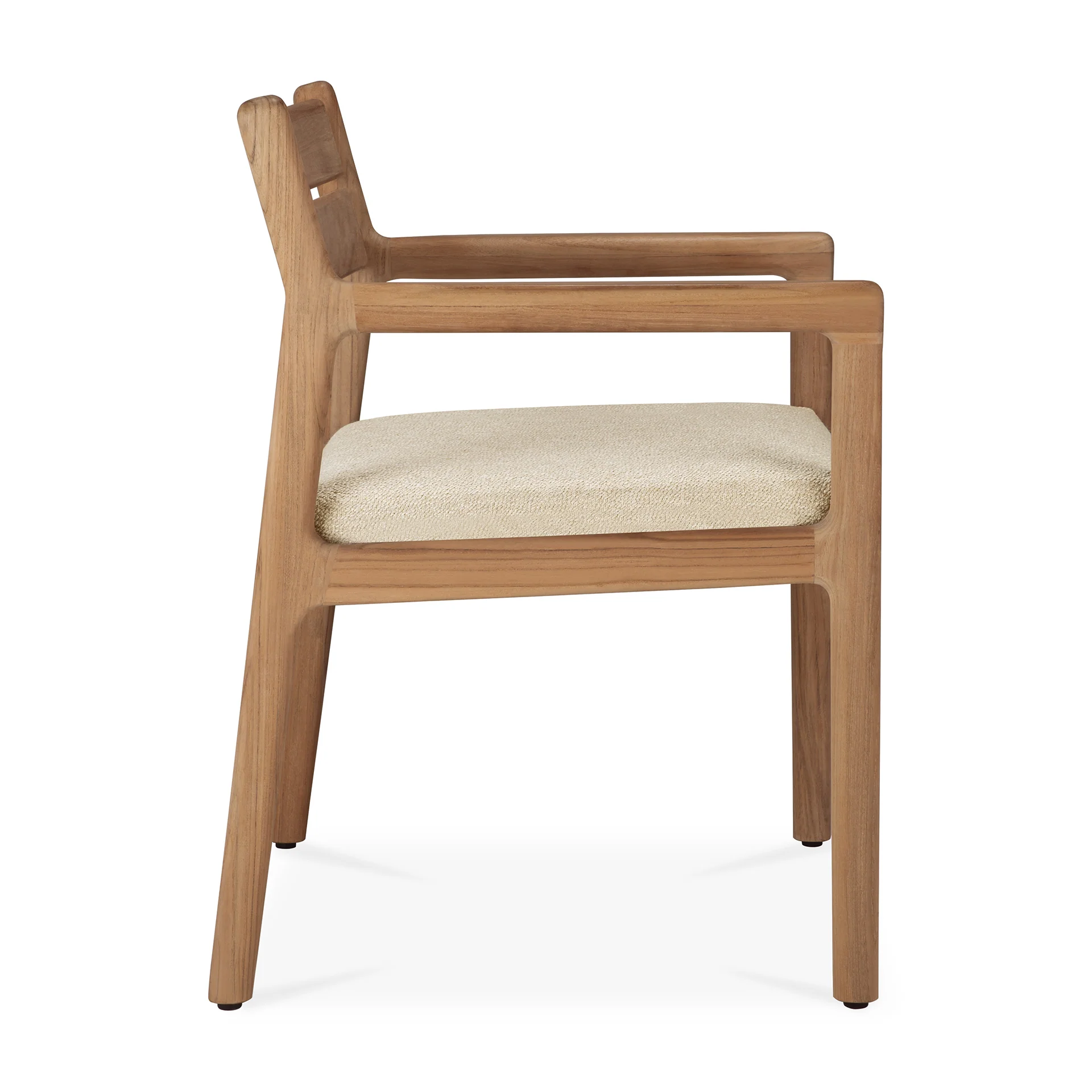 Ethnicraft Teak Jack Outdoor Dining Chair with Armrest - Fabric - Image 9