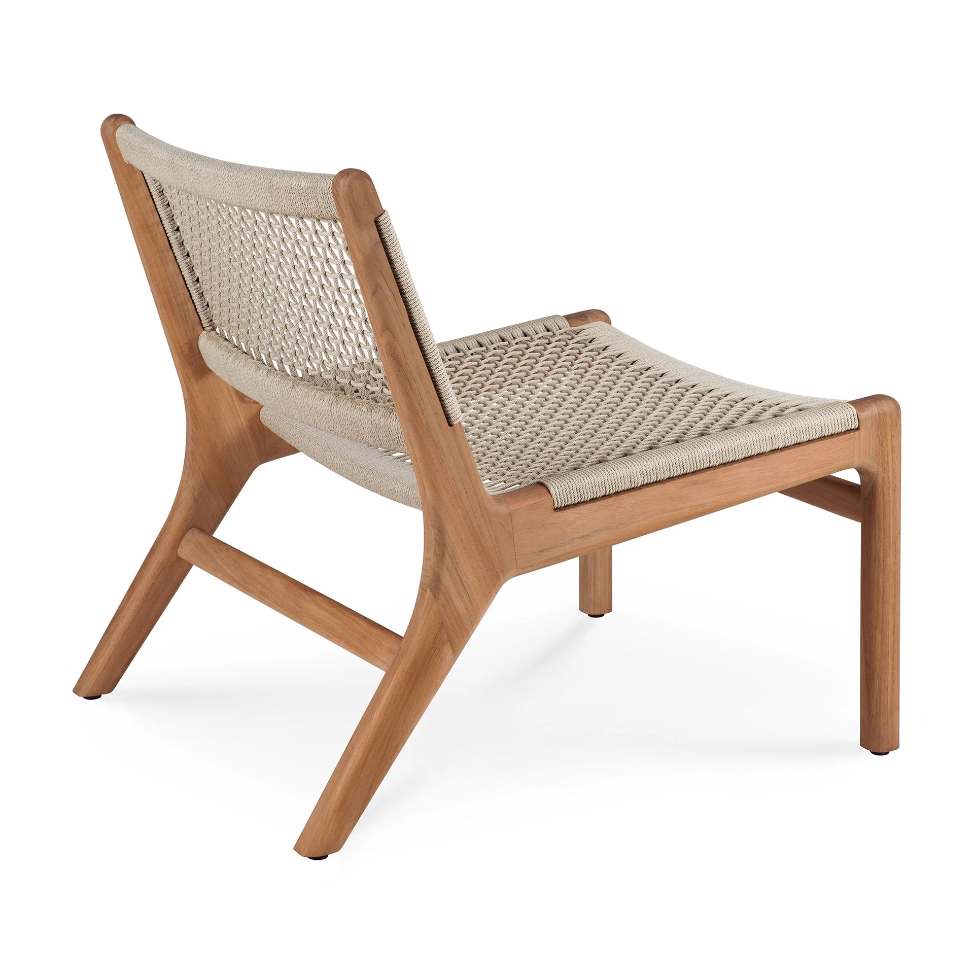 Ethnicraft Teak Jack Woven Outdoor Lounge Chair - Image 4