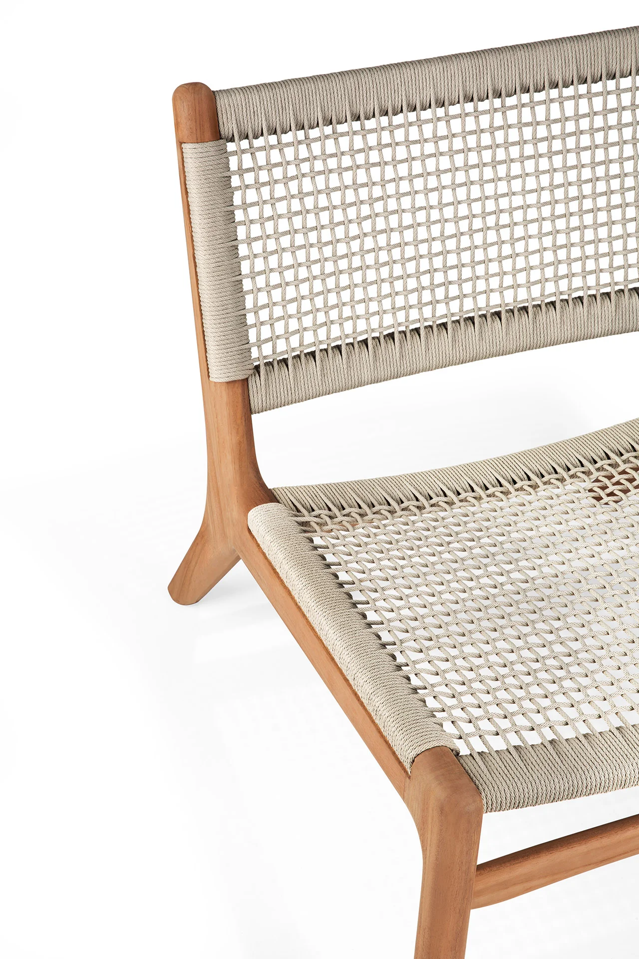 Ethnicraft Teak Jack Woven Outdoor Lounge Chair - Image 7