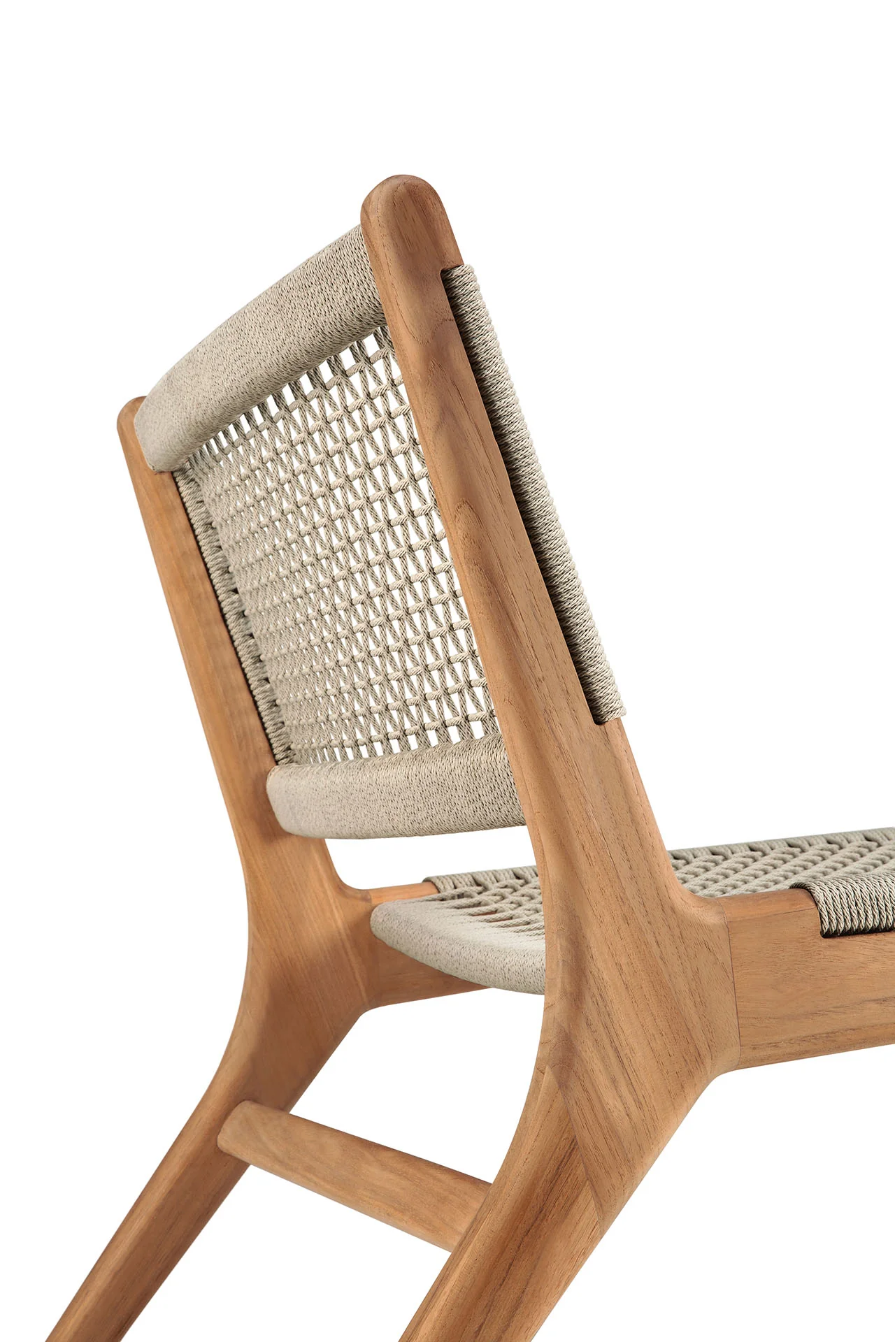 Ethnicraft Teak Jack Woven Outdoor Lounge Chair - Image 8
