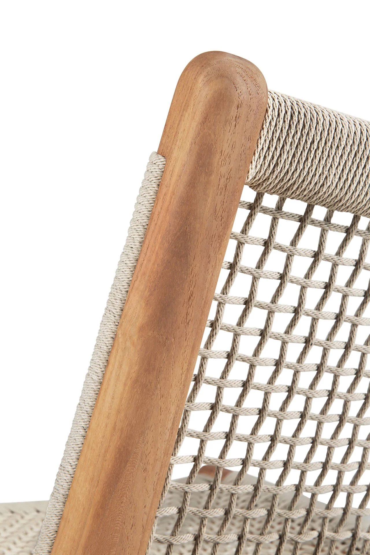 Ethnicraft Teak Jack Woven Outdoor Lounge Chair - Image 9