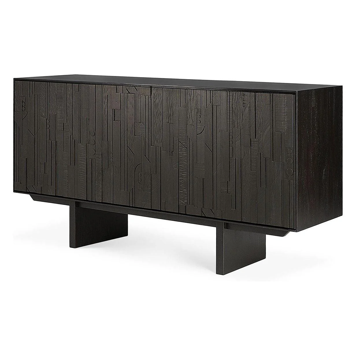 Ethnicraft Teak Mosaic 3 Door Sideboard - Image 2