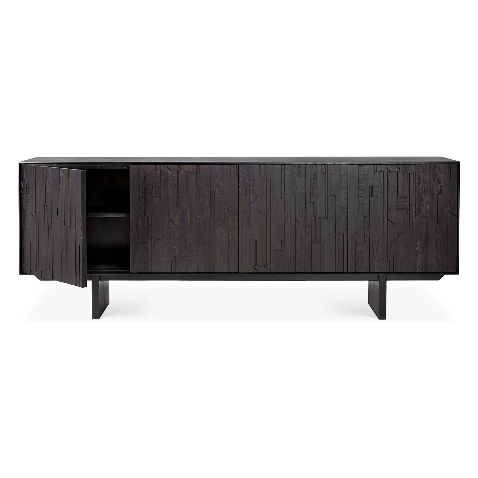 Ethnicraft Teak Mosaic 4 Door Sideboard - Image 3
