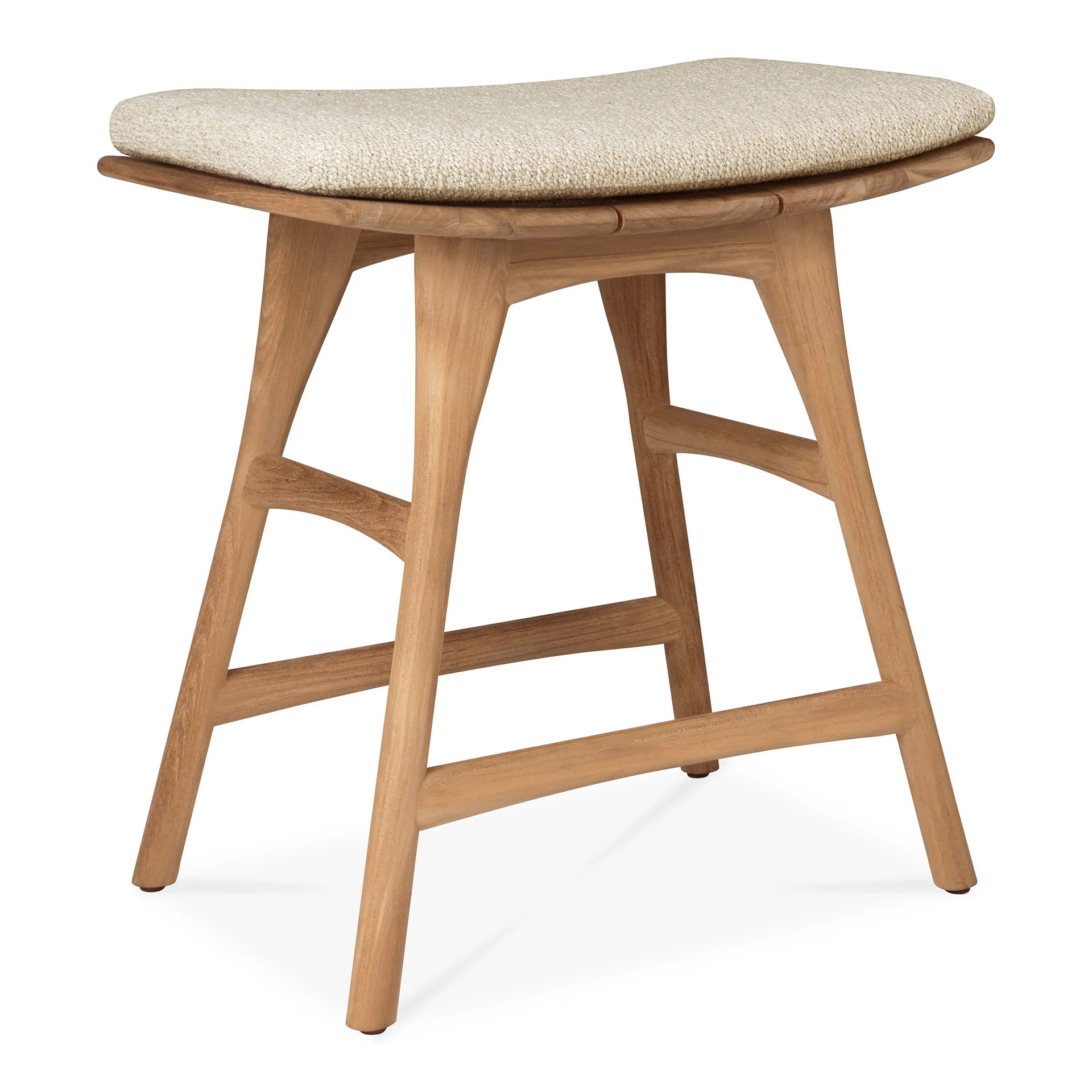 Ethnicraft Teak Osso Outdoor Stool - Fabric