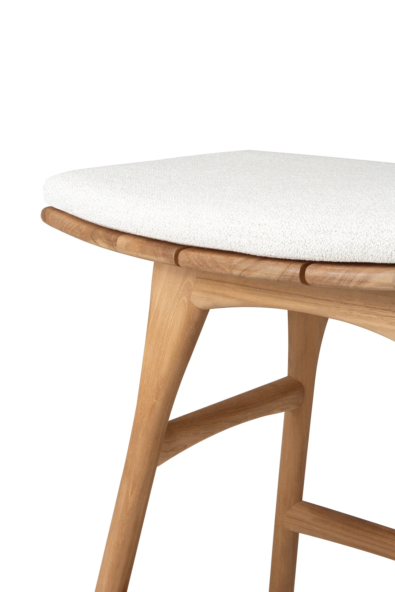 Ethnicraft Teak Osso Outdoor Stool - Fabric - Image 10
