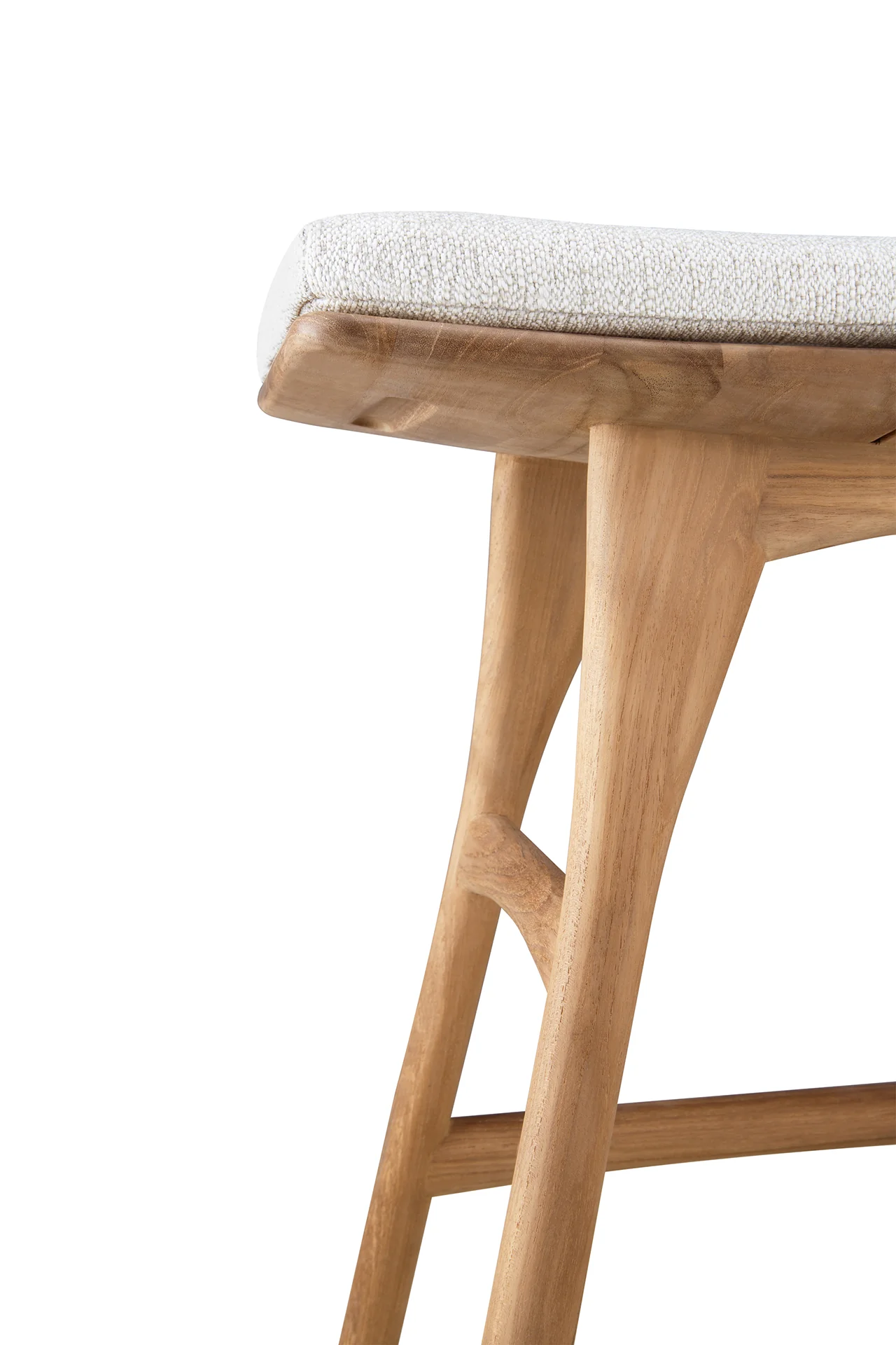 Ethnicraft Teak Osso Outdoor Stool - Fabric - Image 11