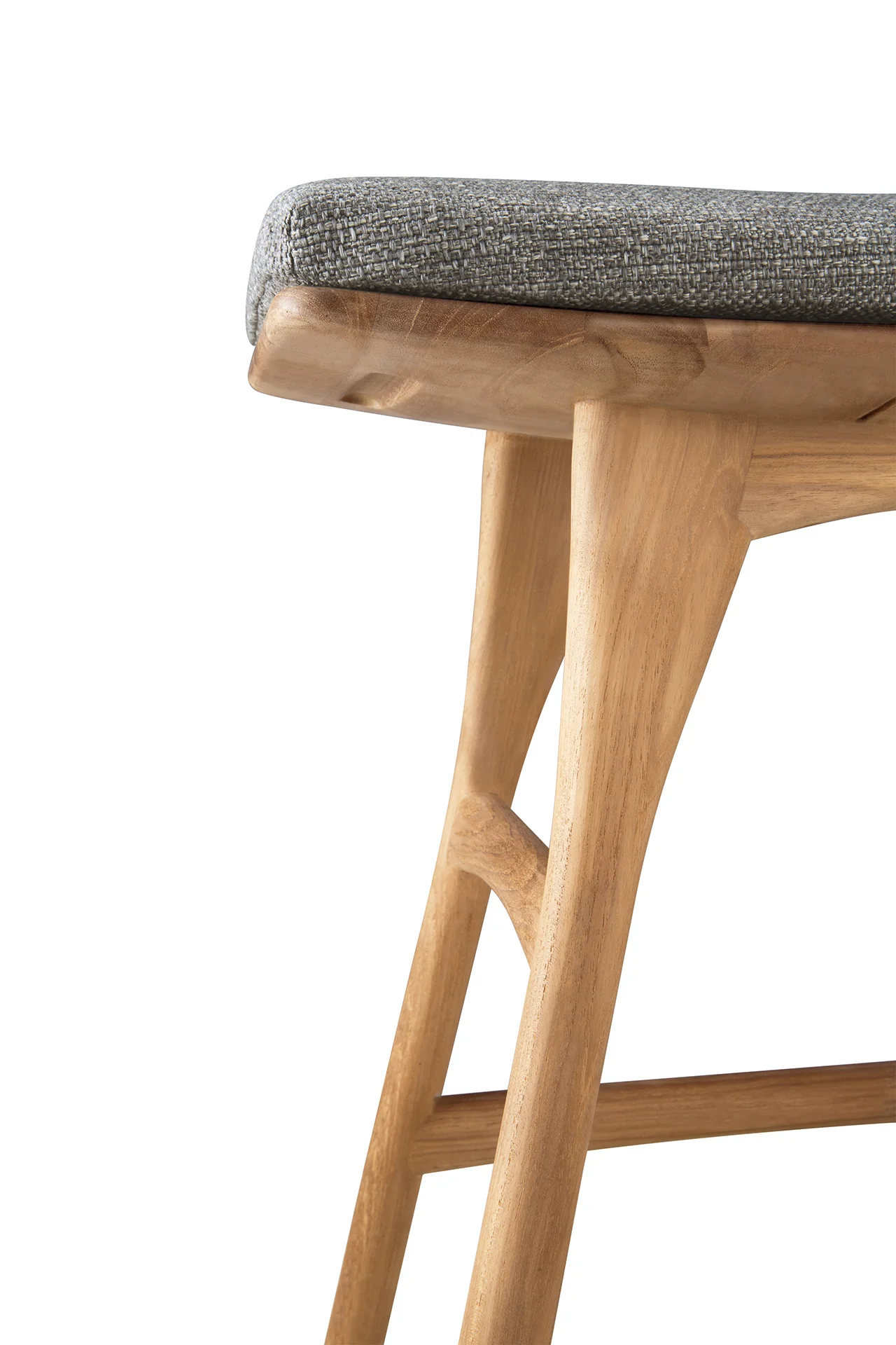 Ethnicraft Teak Osso Outdoor Stool - Fabric - Image 15