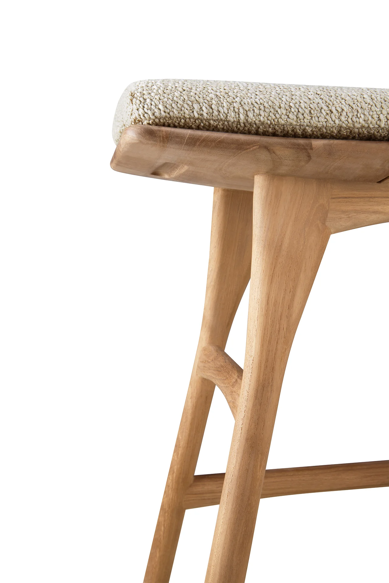 Ethnicraft Teak Osso Outdoor Stool - Fabric - Image 16