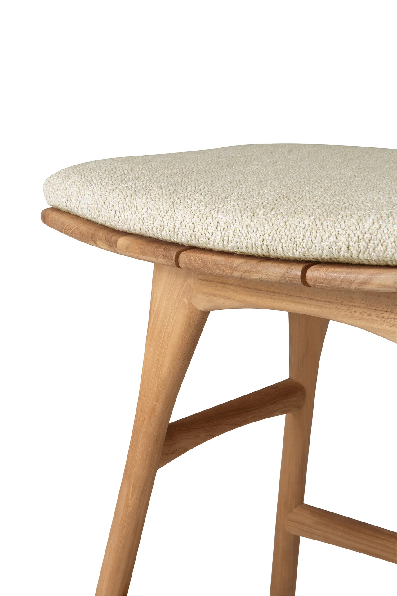 Ethnicraft Teak Osso Outdoor Stool - Fabric - Image 18