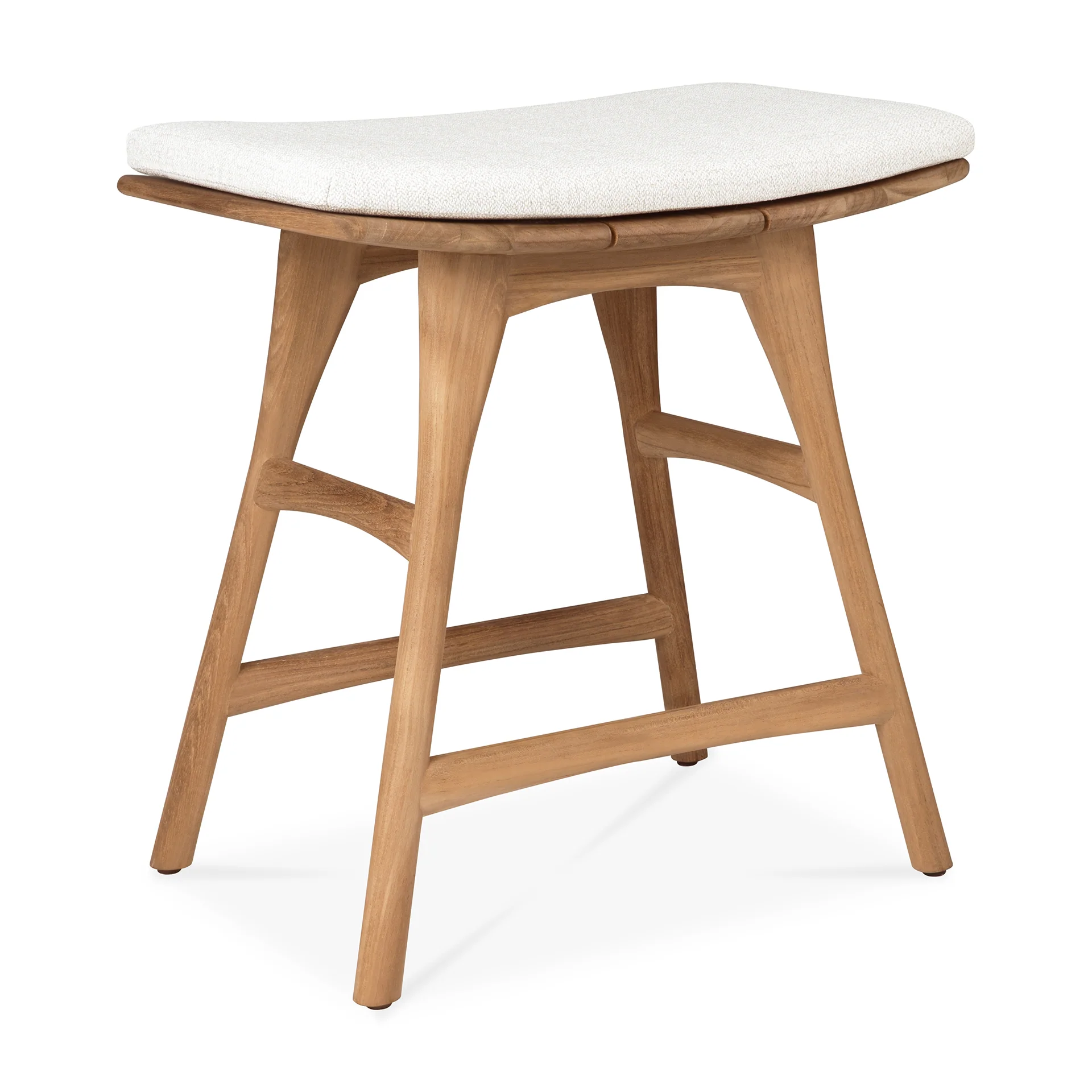 Ethnicraft Teak Osso Outdoor Stool - Fabric - Image 4