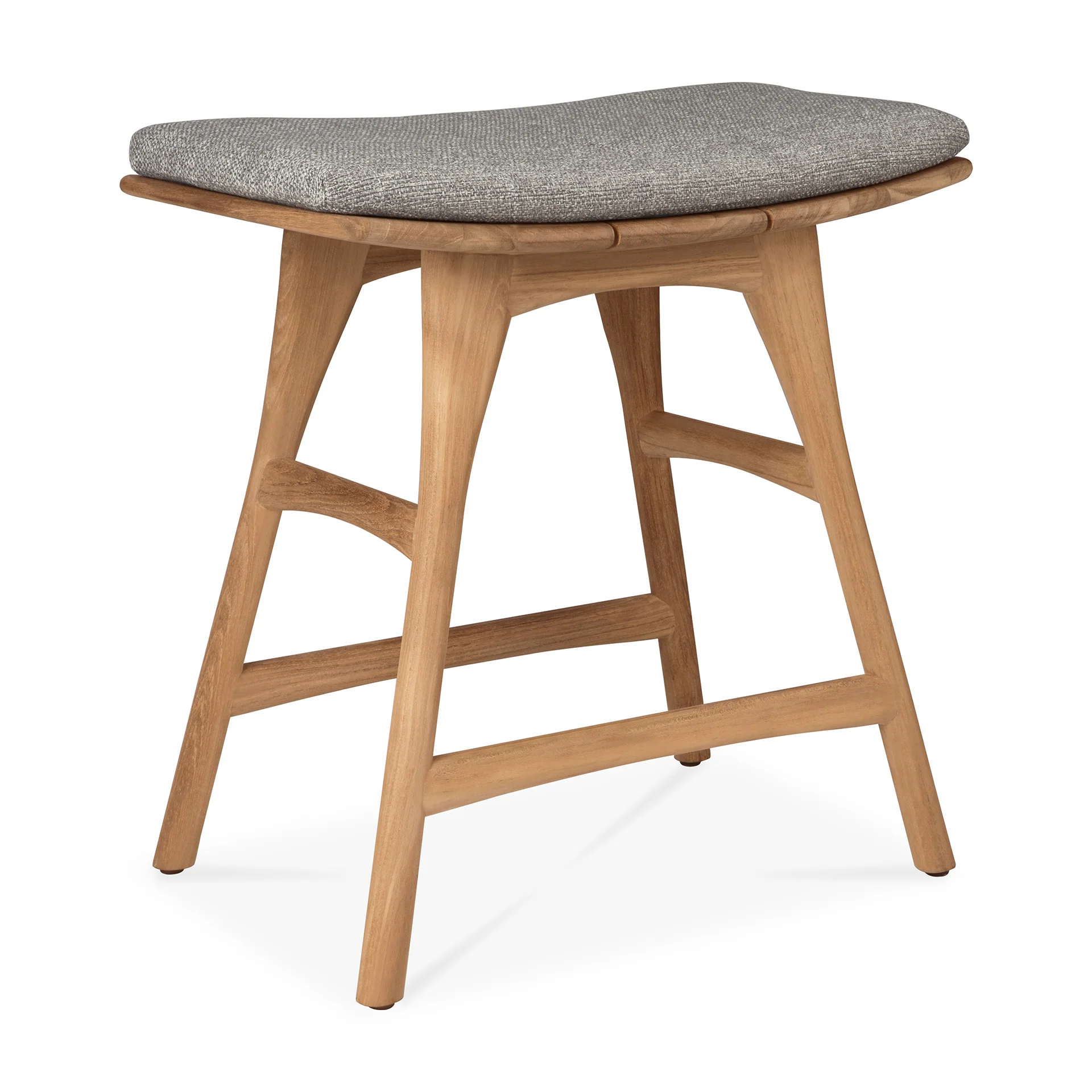 Ethnicraft Teak Osso Outdoor Stool - Fabric - Image 7