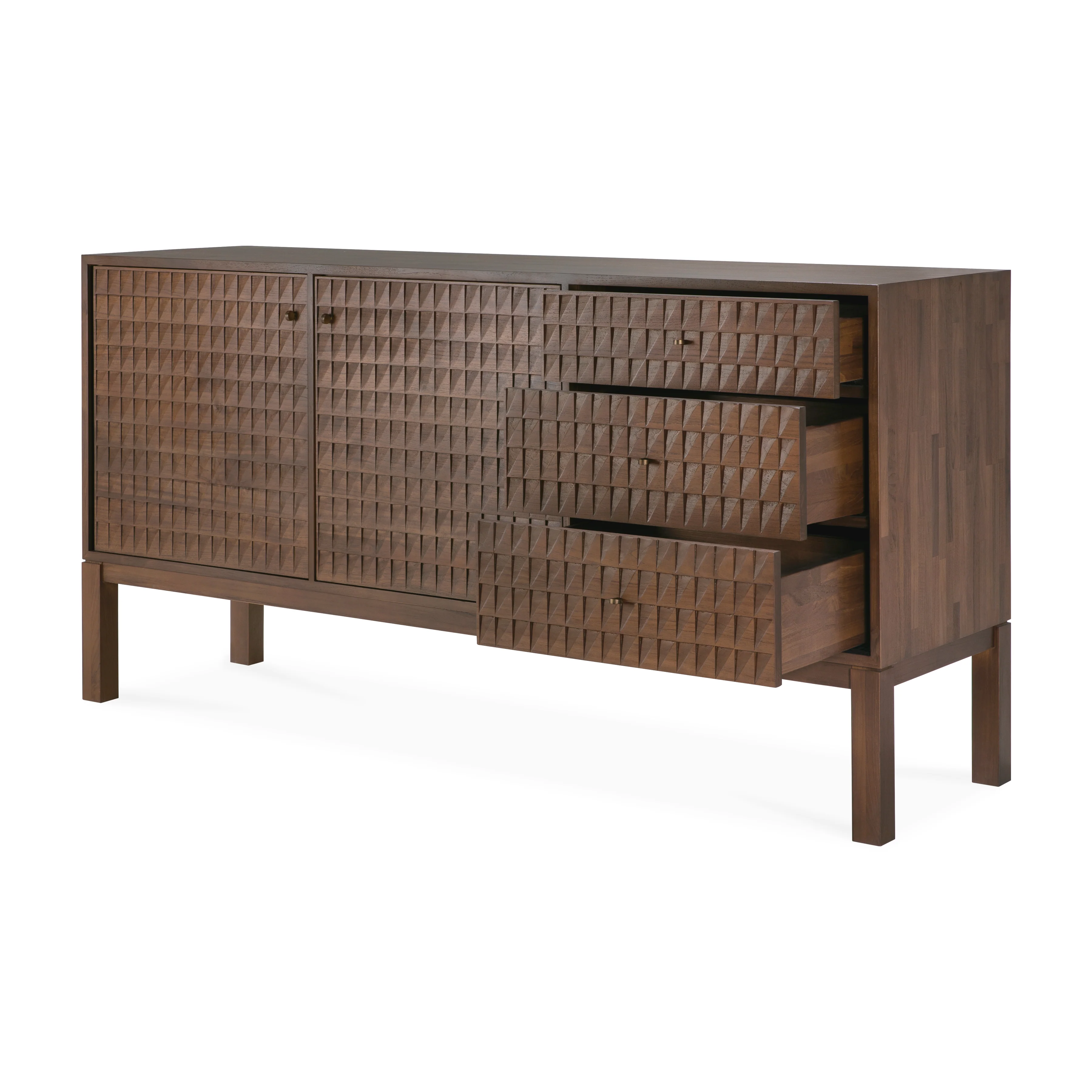 Ethnicraft Teak Sono Sideboard - 2 Doors/3 Drawers - Image 4