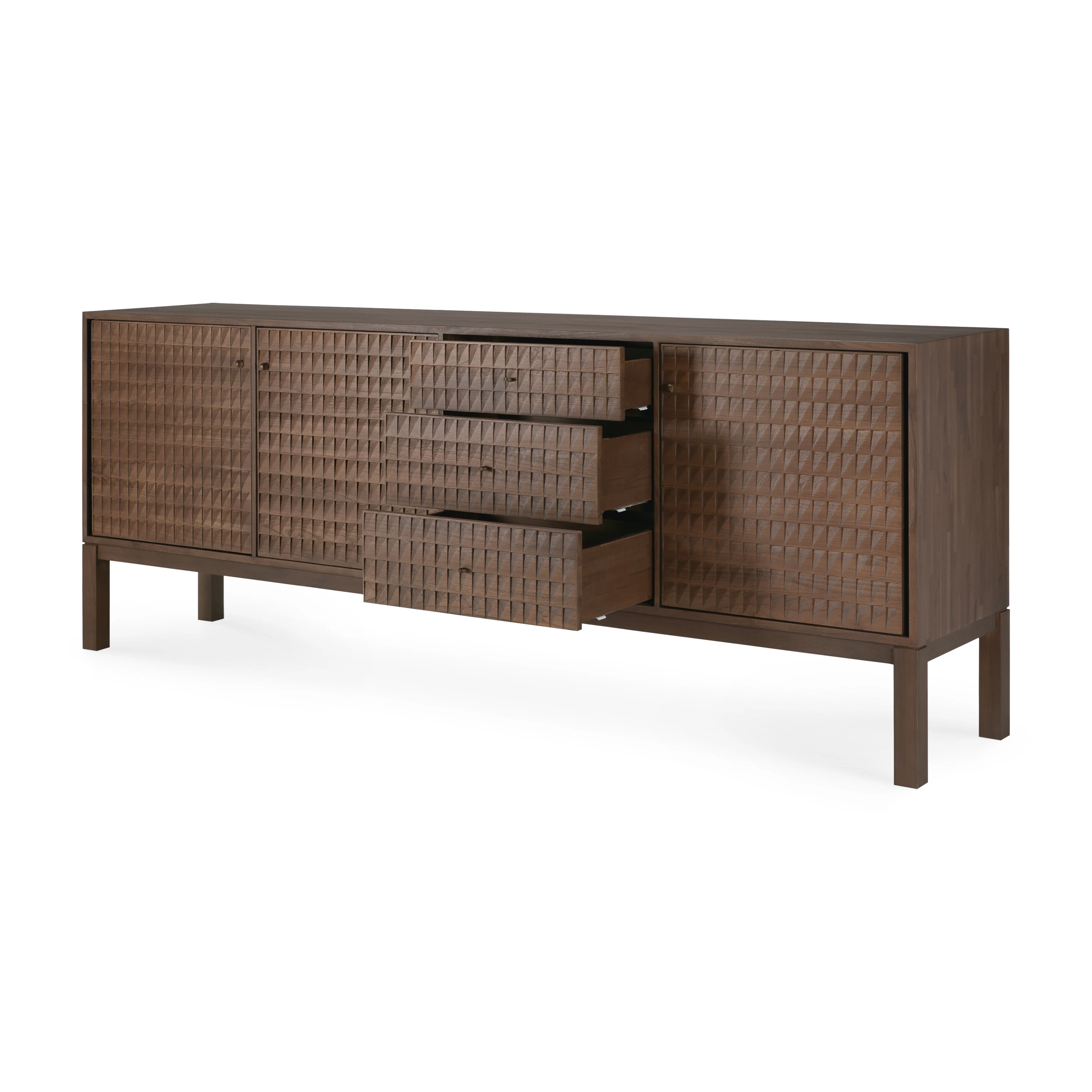 Ethnicraft Teak Sono Sideboard - 3 Doors/3 Drawers - Image 4