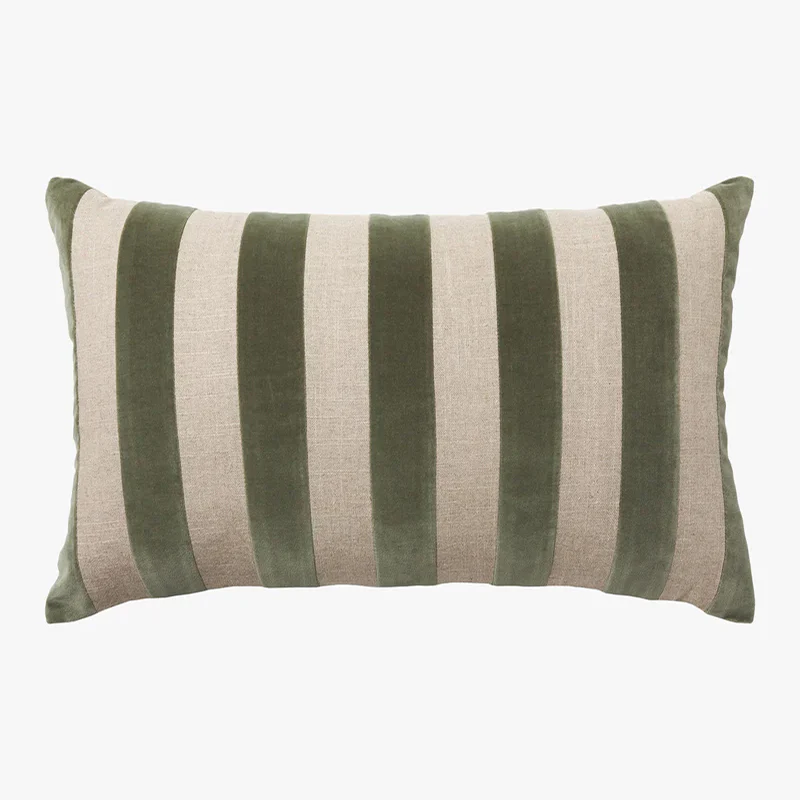 Etro Striped Velvet Cushion