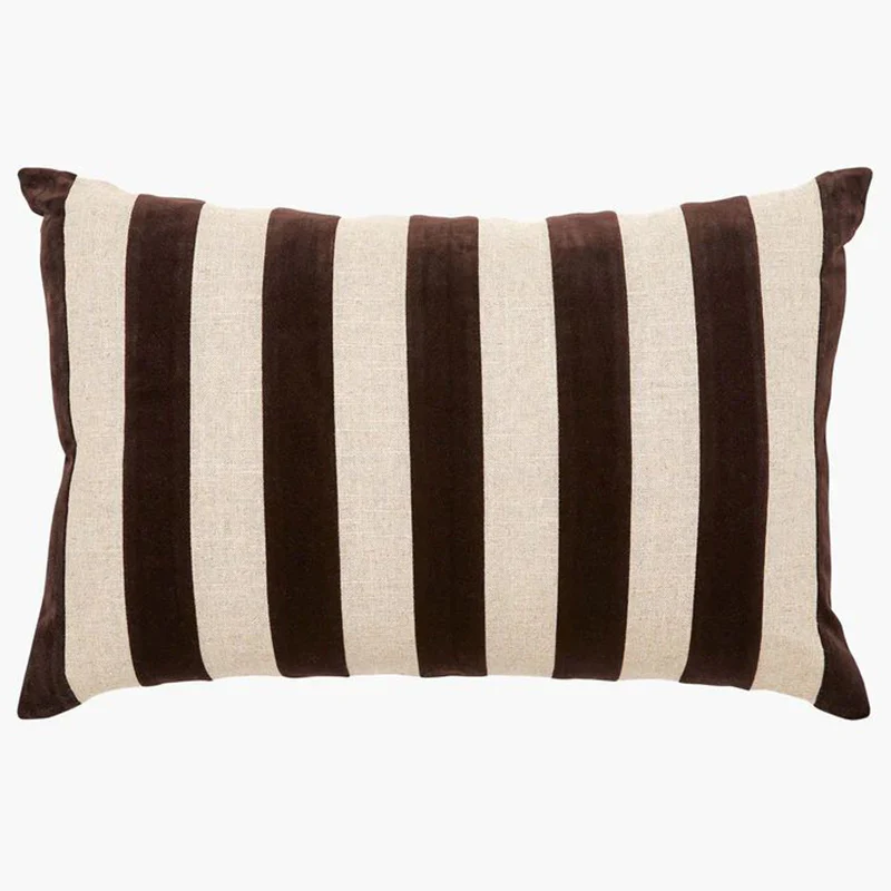 Etro Striped Velvet Cushion - Image 3