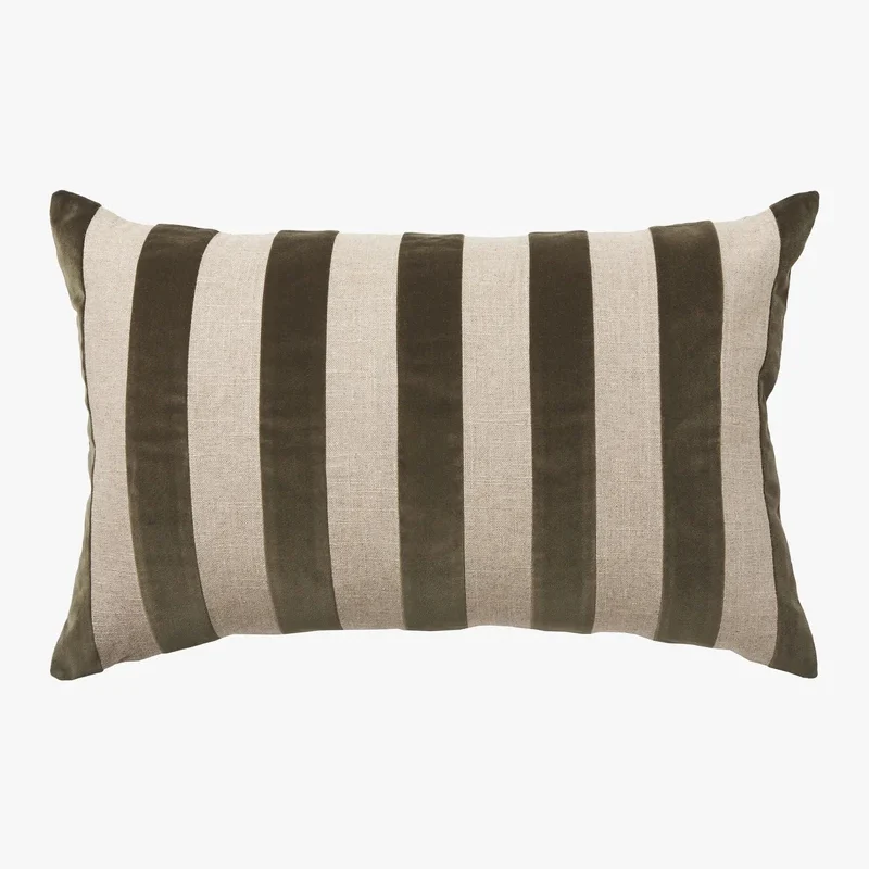 Etro Striped Velvet Cushion - Image 7
