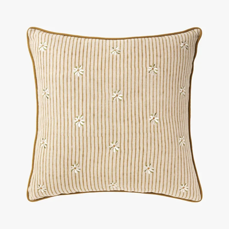 Florette Reversible Linen Cushion - Image 3