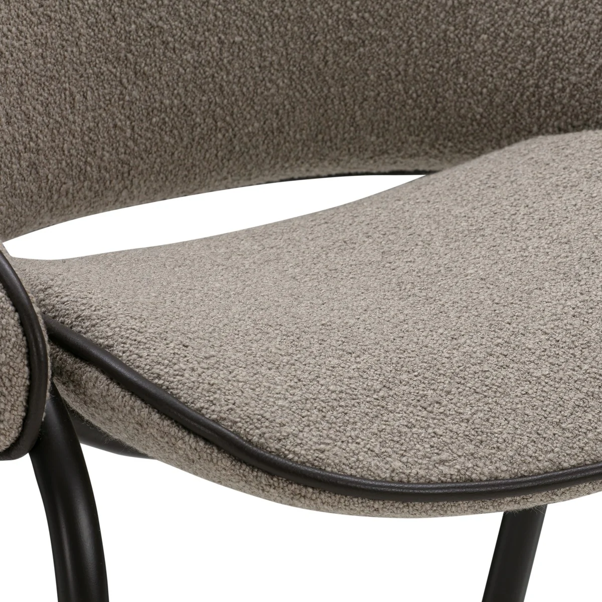 Folium Bar Stool with Leather Piping - Image 11