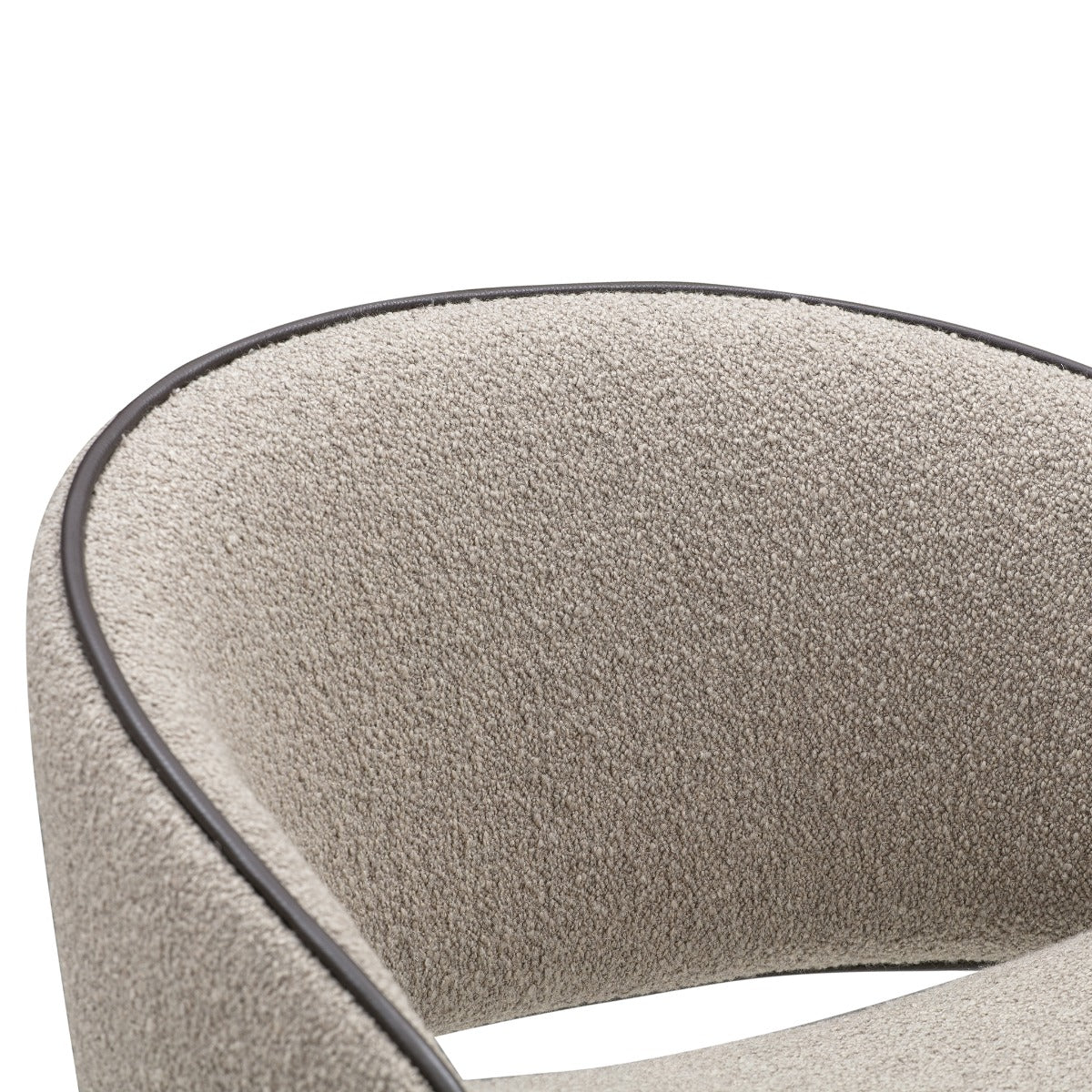 Folium Bar Stool with Leather Piping - Image 12