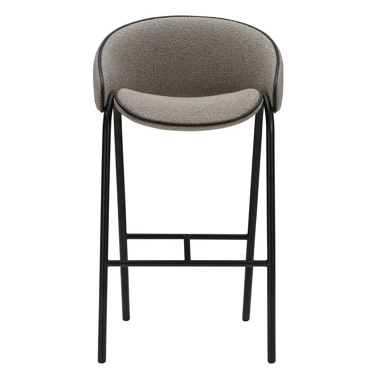 Folium Bar Stool with Leather Piping - Image 3