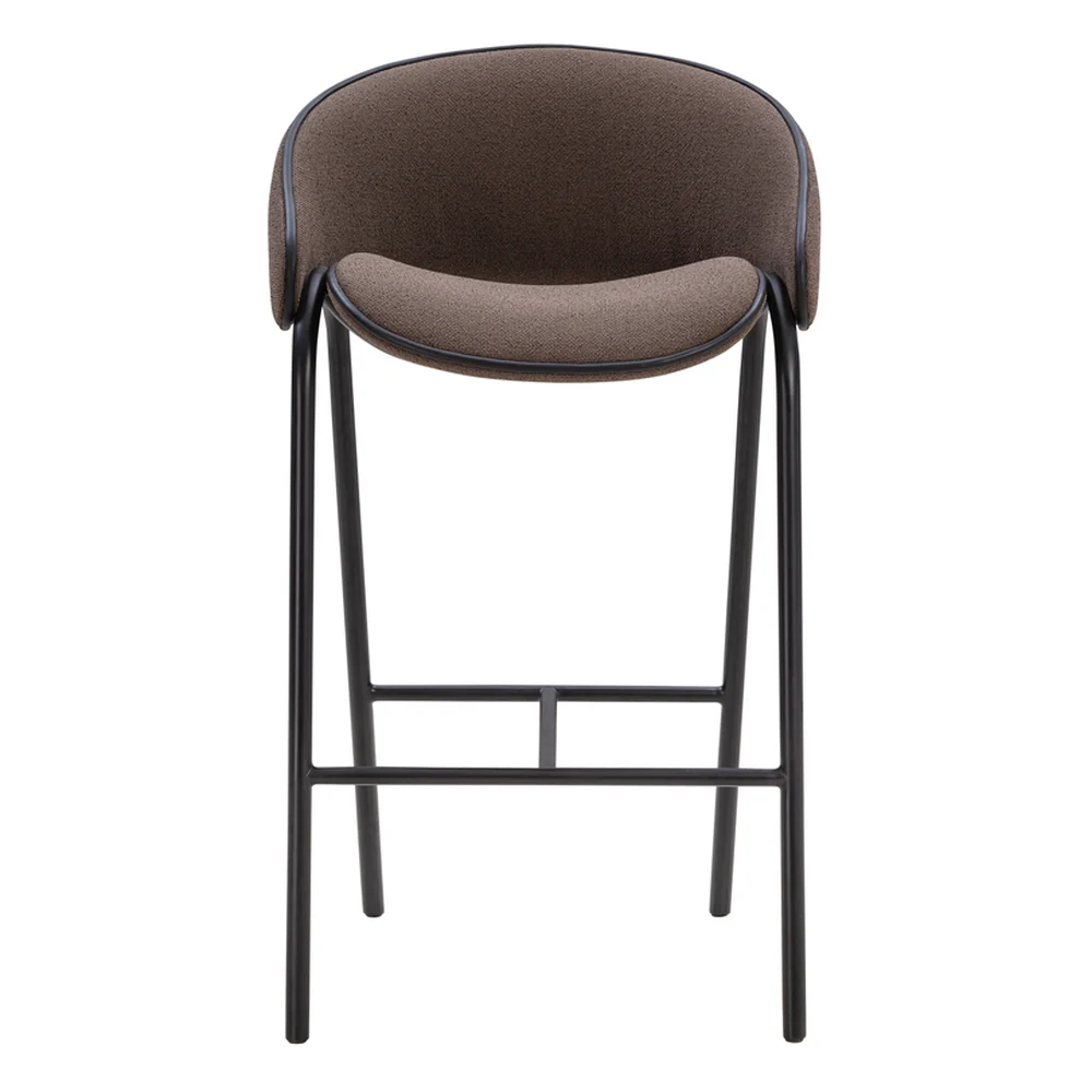Folium Bar Stool with Leather Piping - Image 7
