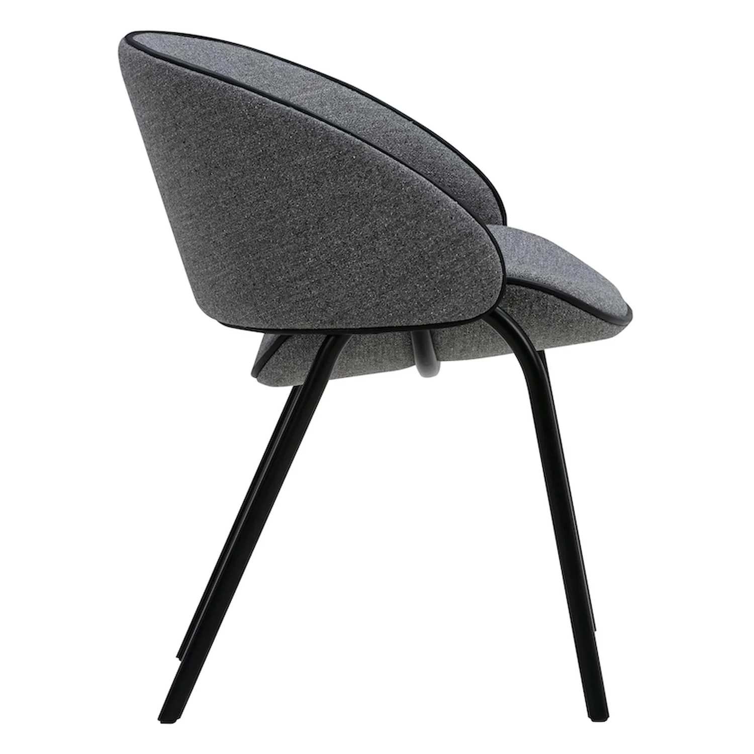 Folium Dining Chair with Leather Piping - Image 10