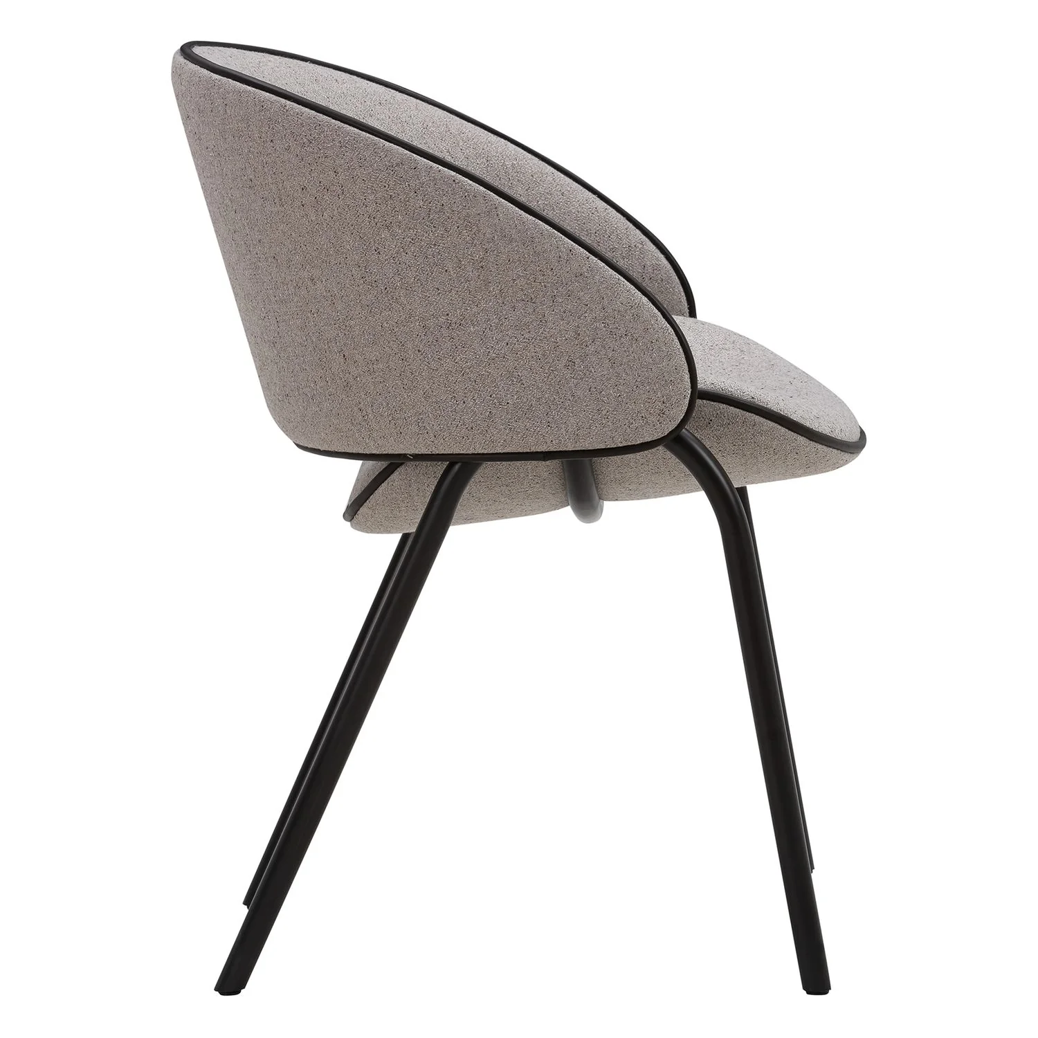 Folium Dining Chair with Leather Piping - Image 13