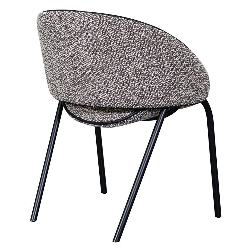Folium Dining Chair with Leather Piping - Image 3