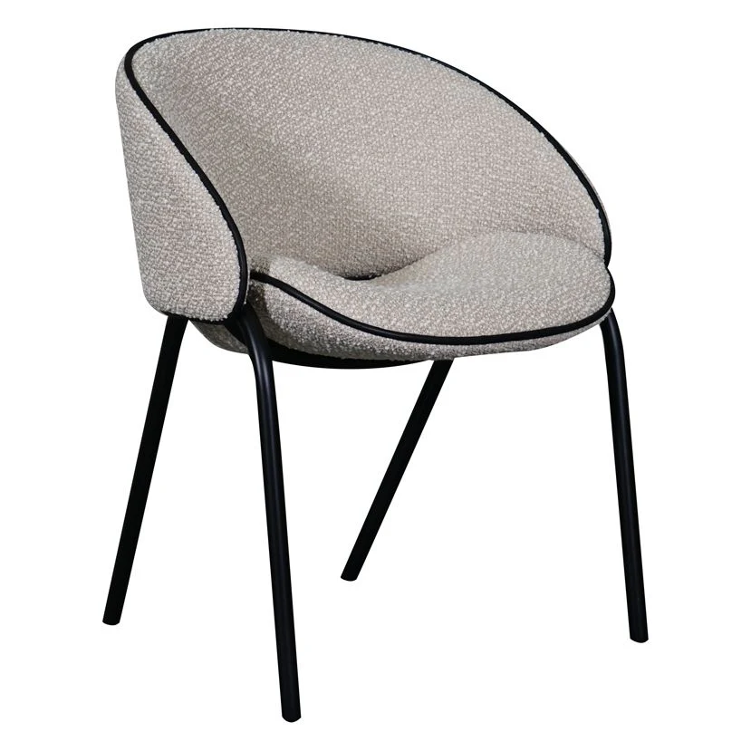 Folium Dining Chair with Leather Piping - Image 5