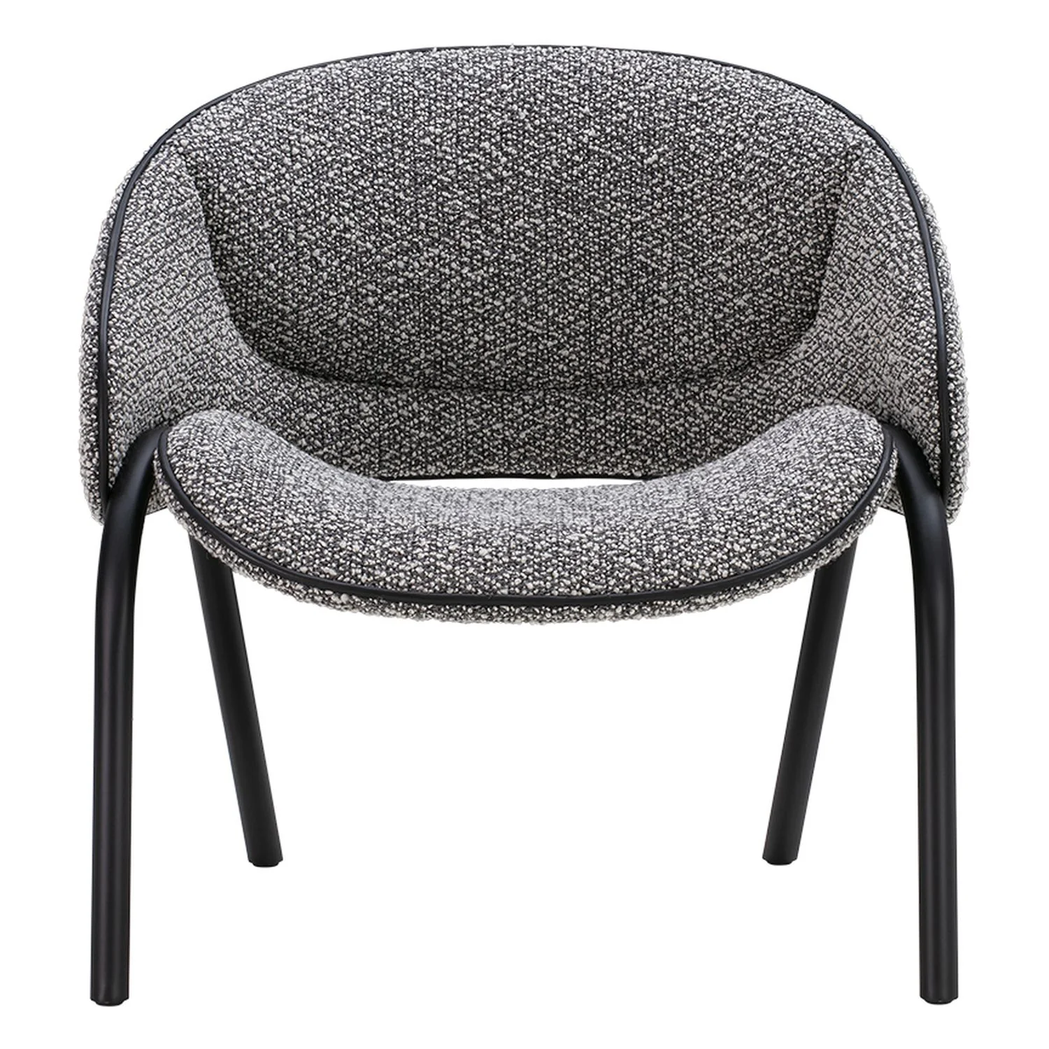 Folium Lounge Chair with Leather Piping - Image 6