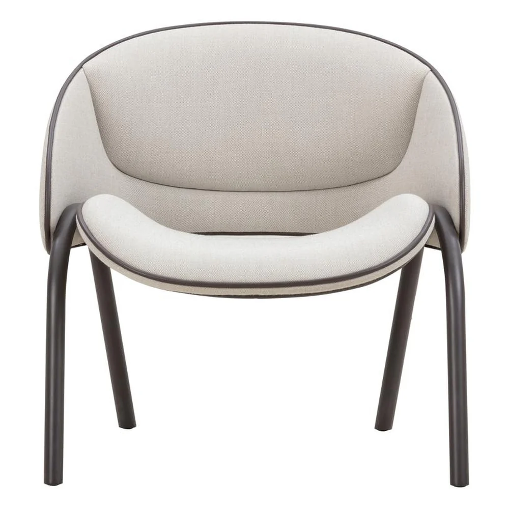 Folium Lounge Chair with Leather Piping - Image 9