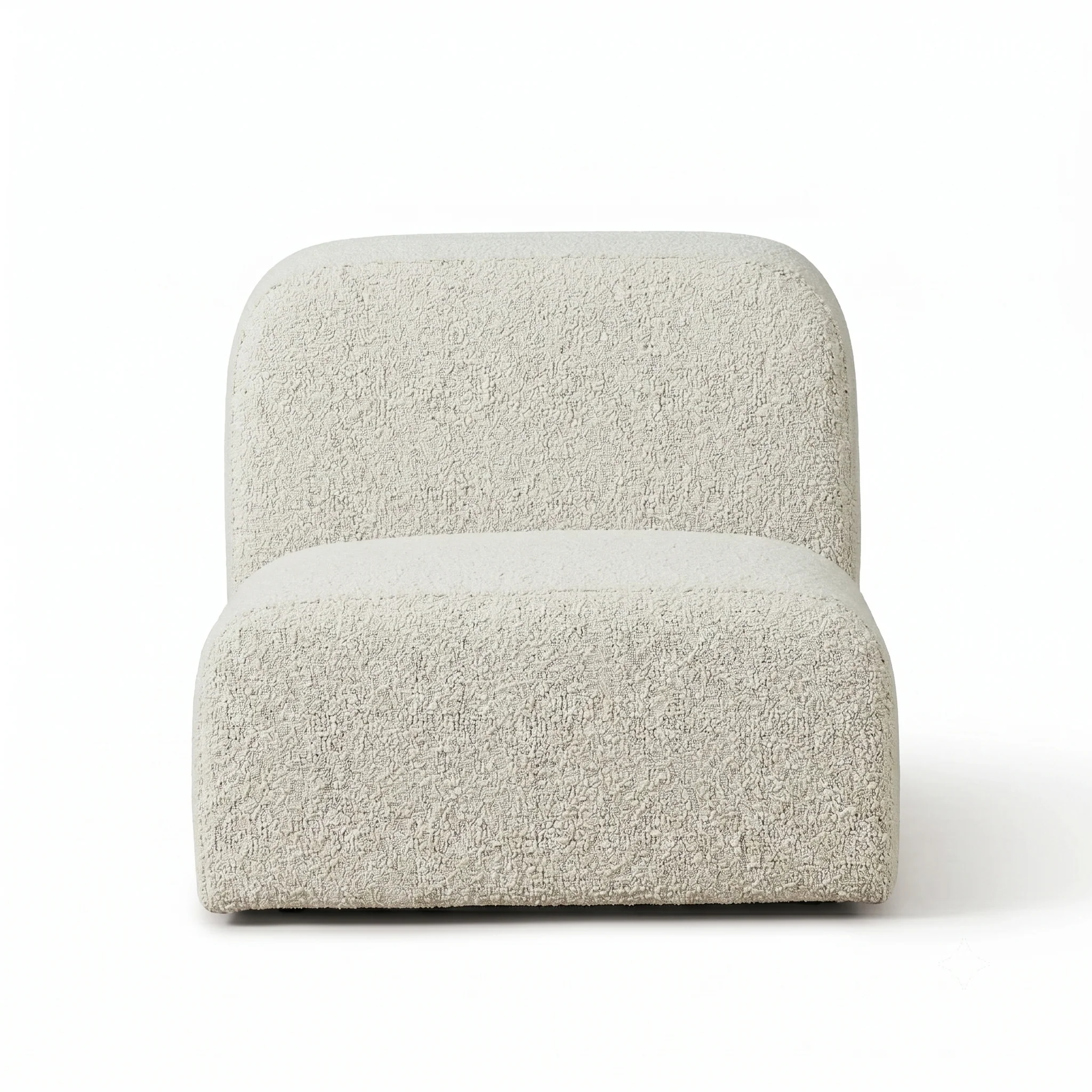 Hampton Sofa - 1 Seater No Arm - Yarra Cream Boucle - Floor Stock