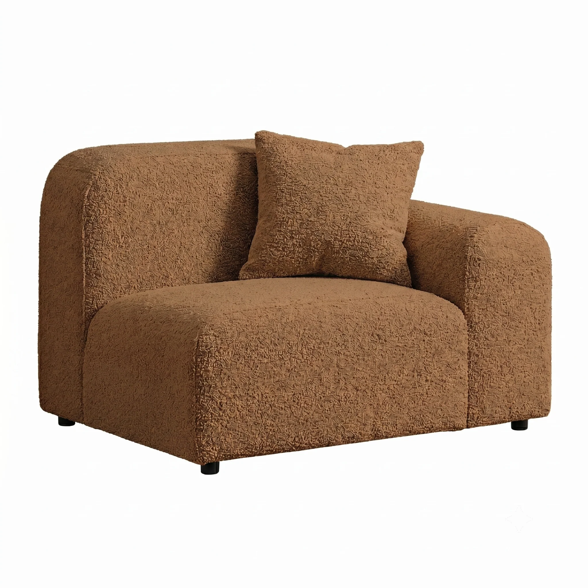Hampton Sofa - 1 Seater Right Arm - Yarra Honey Boucle - Floor Stock