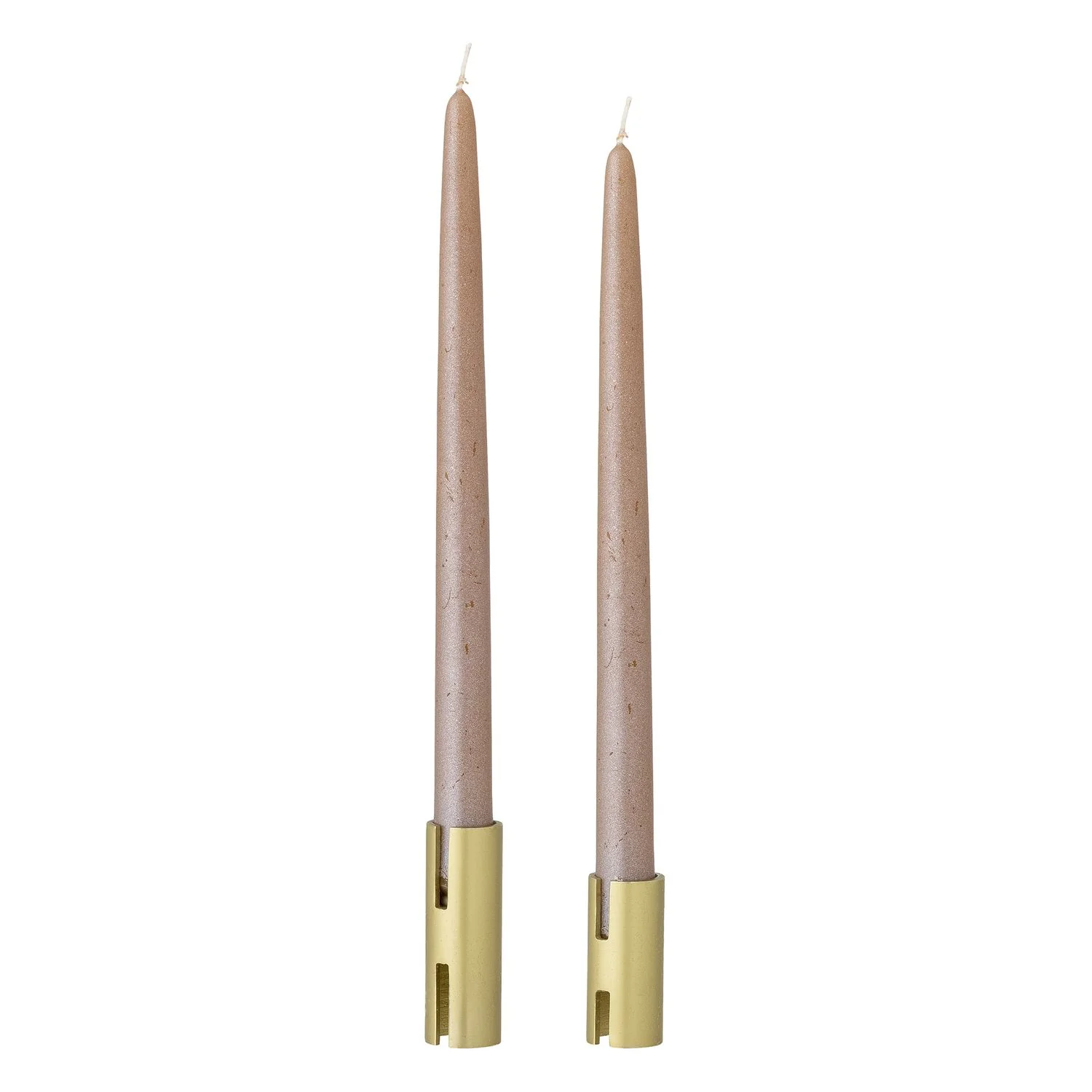 Hatice Metal Candle Holder - Gold - Set of 2 - Image 2