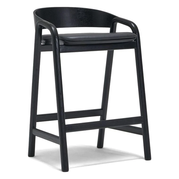 Inlay Counter Stool - Black - Charcoal-Alabama 007 - Floor Stock