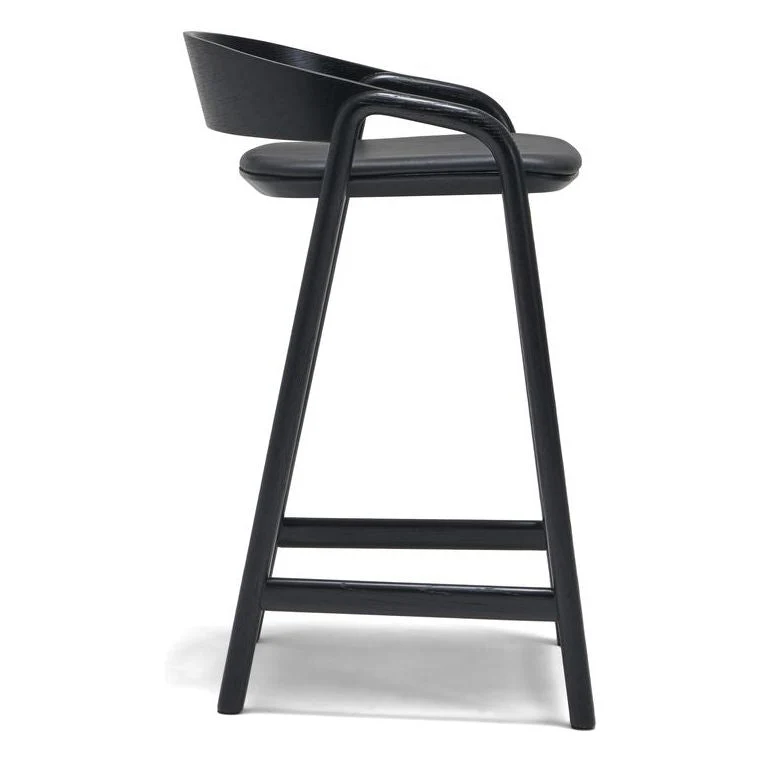 Inlay Counter Stool - Black - Charcoal-Alabama 007 - Floor Stock - Image 2
