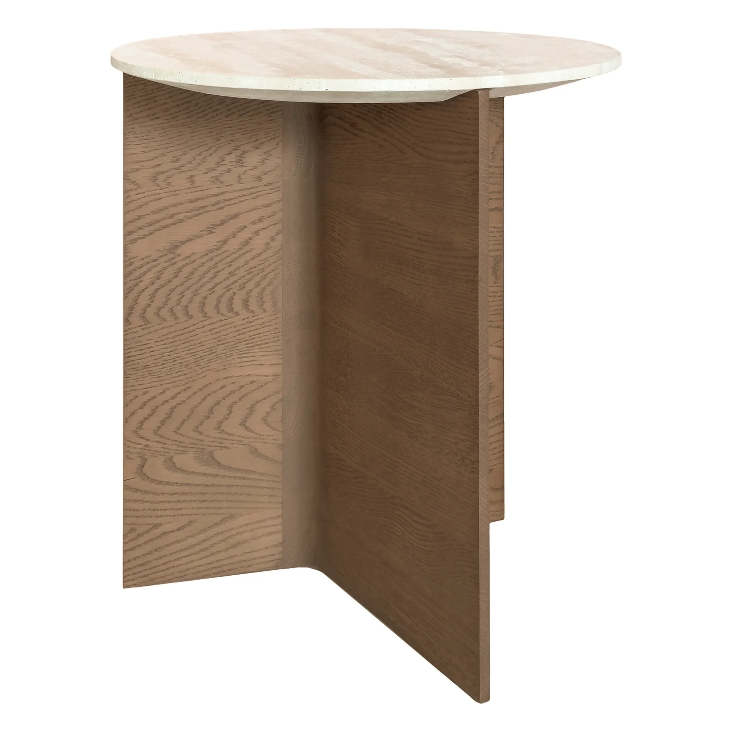 Jaunt Travertine Side Table