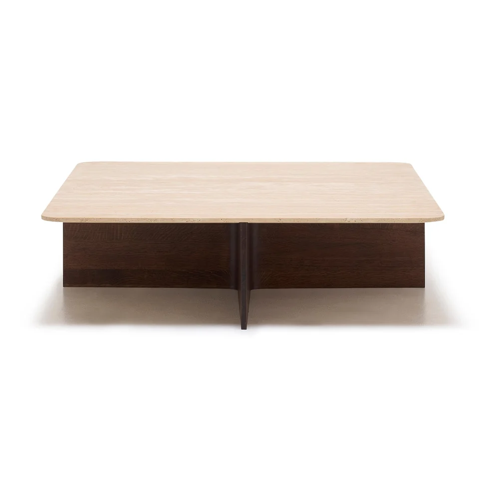 Jaunt Travertine Square Coffee Table - Image 2