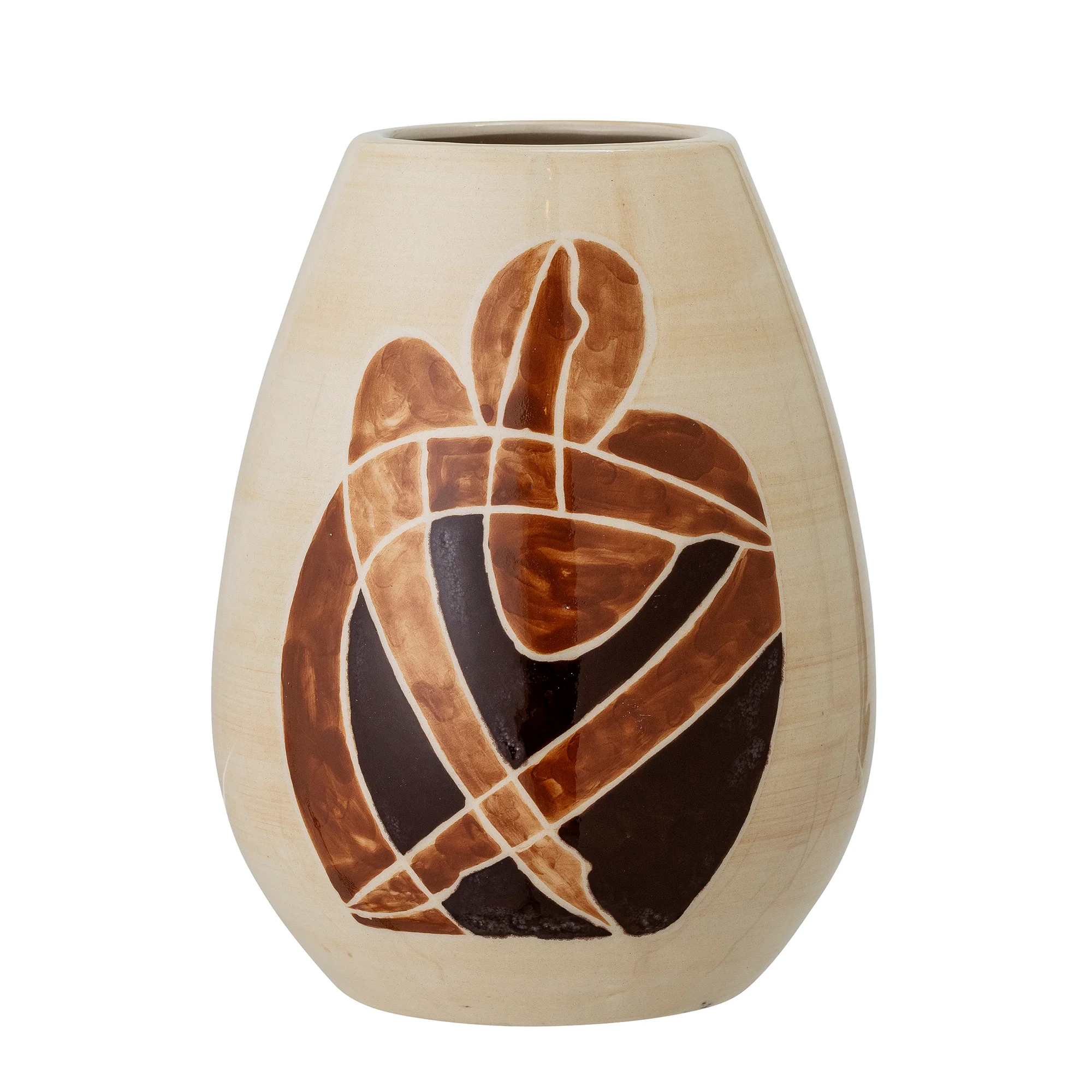 Jona Stoneware Vase – Brown - Image 2